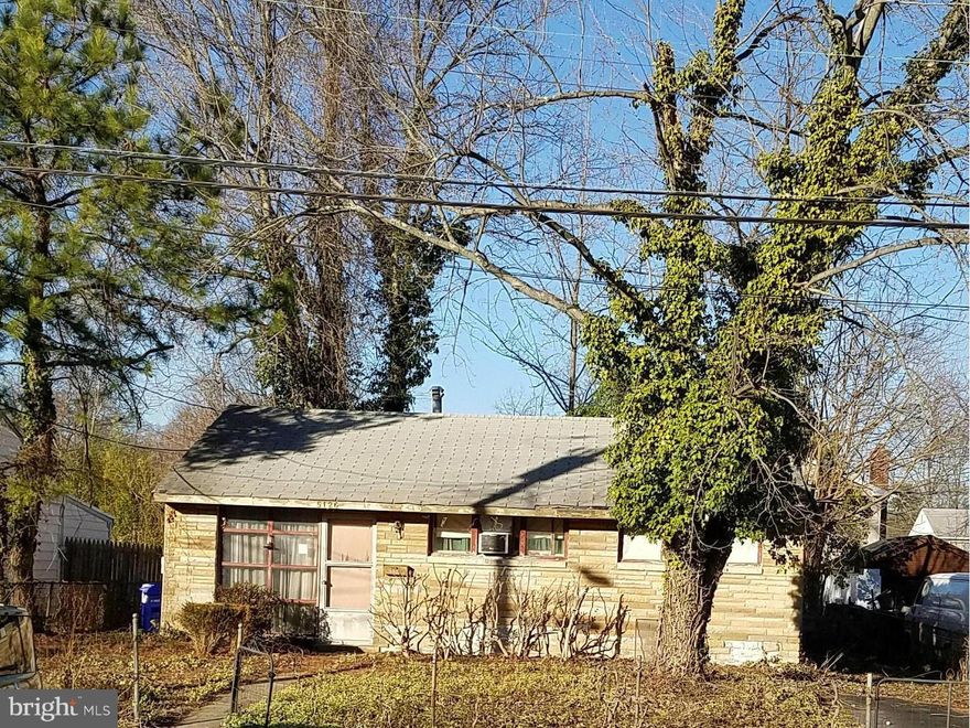 Rambler with fenced in back yard being sold as in condition.  Ideal for investors with all cash or renovation loan.  Close to Greenbelt Metro and University of Maryland and beltway.