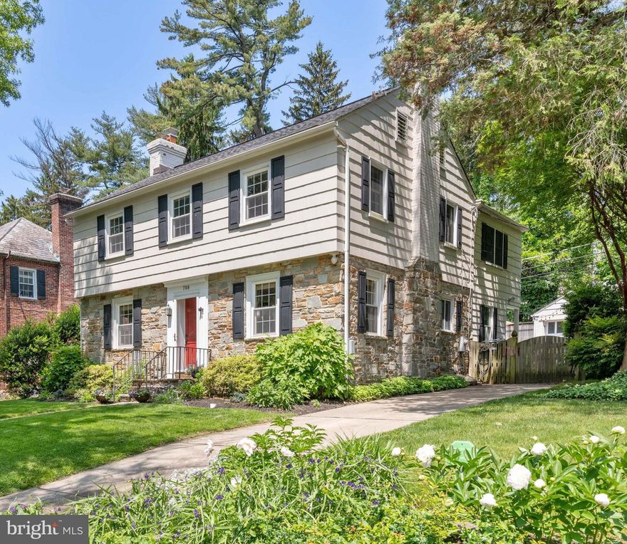 SUNDAY OPEN CANCELLED ! OFFER DEADLINE 5/21 @ NOON.  JUST LISTED IN HISTORIC STONELEIGH!  Welcome to 708 Hatherleigh Road - an IMPRESSIVE stone and shake 1937 colonial with all the bells and whistles! This stately home boasts an incredible 3273 of finished sq ft.  Expanded in 2002 with a 2 story addition, this gracious home offers 5 bedrooms and 3 full updated baths, all on the second floor- no tiny or "walkthrough" bedrooms here - this is truly a RARE FIND in this treasured neighborhood!  The main floor features a formal living room with hardwood floors, custom built-ins and wood burning fireplace , PLUS a terrific family room , large mudroom with built-in cubbies, powder room, and sleek kitchen with bar seating- all of which have programmable wi-fi controlled radiant floor heating!  The kitchen also features high-end cabinetry , stainless appliances, counter seating and is open to the dining room - perfect for entertaining!  The recently ('21) renovated lower level offers even more finished space and features recessed lighting, a stone fireplace , and new floors with (mostly) radiant heating!  The outdoor space is equally impressive with a stunning 2 level stone patio, plus plenty of grassy yard and is fully fenced and gated - a relaxing oasis!  You will have total peace of mind as the new owner of this residence thanks to the numerous updates and upgrades made over the past several years; to highlight a few:  2015- replaced water and sewer lines, new 2 zone HVAC ,  installed 75 gallon gas hot water heater, upgraded electrical, and completed the kitchen, mudroom, powder rm, family room reno. 2016- 50 yr Architectural shingle roof , all new gutters and downspouts, rebuilt both chimney crowns, and installed new caps and dampers. 2019- Bosch dishwasher and LG frontloading washer/dryer pair with pedestal. 2020- installed 60 AMP EV/RV charger at driveway . AMAZING! This is your opportunity to live in this enchanting established neighborhood and enjoy the Stoneleigh Lifestyle! A special place like no other in Baltimore County! WATCH THE WALKTHROUGH VIDEO TOUR! PLEASE READ THE 2 PAGE LIST OF IMROVEMENTS & FEATURES!