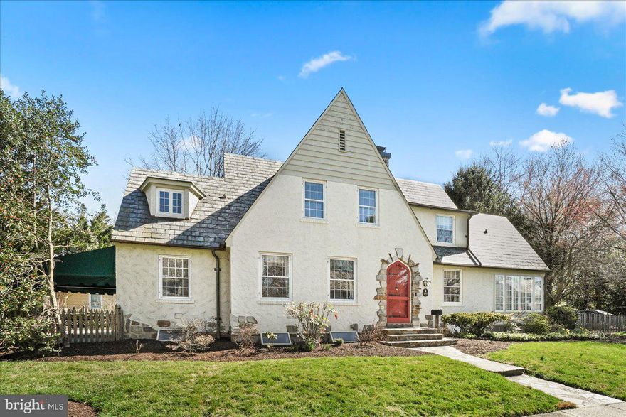 Charming French Country home in the highly desirable Homeland Historic community only one block away from Homeland’s lakes. Includes a spacious living room with a stone natural gas fireplace and custom bookshelves.  Off the living room is the spacious light-filled family room with stone flooring and walls of windows and an attached stone patio. Formal dining room and updated gourmet kitchen with upgraded cabinets, stainless steel appliances and granite countertops. The upper floor offers four bed rooms and two full baths. The partial  finished basement has a rough in for bath room and  been used as a recreation room.  Attached 1 car garage. New awning covered patio is the perfect place to enjoy outdoor living.  Has been well maintained with improvements including: Fresh painting,  water activated emergency sump pump, chimney masonry and cap repairs, window replacement, new heat pump-A/C, chimney, valley, and dormer flashing, water and ice shields.  Enjoy an easy walk to the dining and entertainment offered at Belvedere Square.. ..Welcome home!