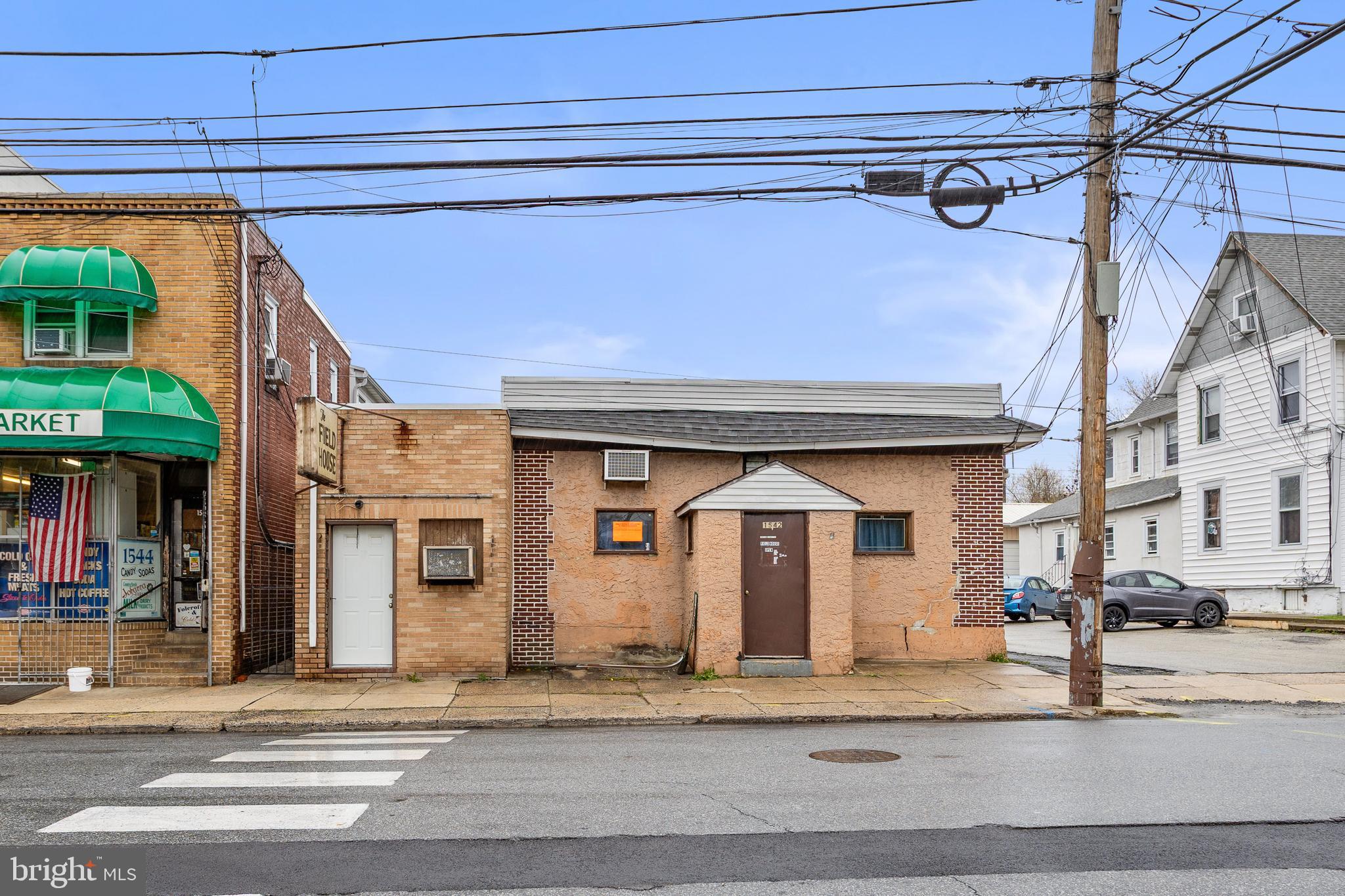 Welcome to 1542 Elmwood Avenue, This One has Great Potential! Don't Miss This Great Opportunity in The Borough of Folcroft to Own a Single with Detached Garage & Functioning Bar (Your Very Own Speak Easy)! Property Featuring: 3 Bedrooms, Living Room, Dining Room, Kitchen, Full Bathroom, Side Entry & Back Porch. Bar Features: Full Operating Bar w/ Side Shuffleboard Room & Bathroom, Property sits Across from Folcroft Borough's Municipality Building & In Front of Septa's Train Station. Minutes to I95, 476 & Philadelphia International Airport. This is a Unique Opportunity with Great Potential. Property is being Sold As-Is. Buyers will be responsible for Ordering & Obtaining Use & Occupancy Certificates.