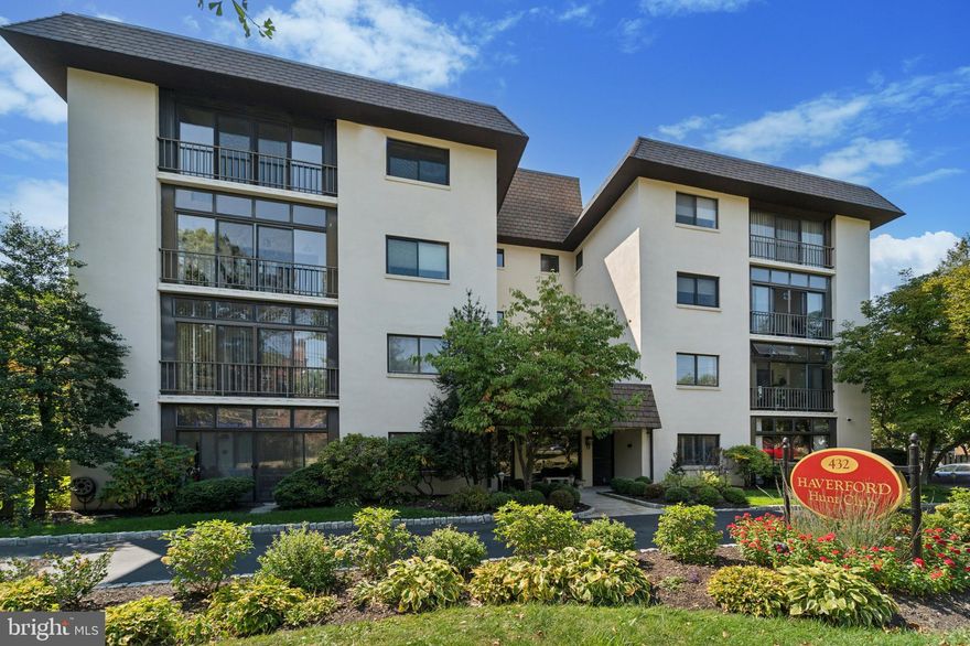 Check out this beautifully maintained 3BR condo in Haverford Hunt Club. Modern kitchen with granite counters and tile backsplash, hardwood floors, spacious rooms and closets and a beautiful sunroom.  Laundry located inside the unit. The monthly condo fee includes a designated parking spot in the garage as well as all utilities (except electricity). Seller financing is available at 4.5% interest (20% minimum down payment required - 5 yr balloon). Great time to take advantage of this unbelievable offer! Amazing location close to Suburban Square, shopping, restaurants, and main line universities. No Pets and No smoking allowed in the building. This offer is for 95% ownership of the condo using a tenants in common agreement. Schedule your showing today!
