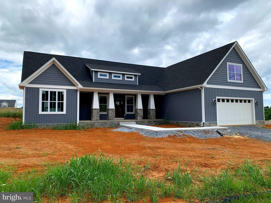 CUSTOM BUILT WITH AMAZING ATTENTION TO DETAIL!! CURRENTLY UNDER CONSTRUCTION CAN BE COMPLETED IN 30 DAYS. This beautiful home is situated in the newly opened section of Quail Ridge Subdivision and will be surrounded by comparable new construction which is underway. Conveniently located just off of Rt #9 between Charles Town and Martinsburg with easy access to all commuter routes and MARC Train. With a very contemporary floor plan, you will appreciate the open and airy feel of this home the moment you walk in. Features include: Great Room with cathedral ceiling, and large dining area/ Gorgeous Custom Kitchen with black stainless steel appliances, large island with quartz counters and under cabinet & toe kick lighting / Large Master Suite with tray ceiling, lots of natural light, a luxurious en suite and walk in closet / Split bedroom design / Covered Front and Back Porches. All on a full 2,056 sq.ft basement with rough in for future expansion. MAKE YOU APPOINTMENT NOW TO SEE THIS WONDERFUL PROPERTY.