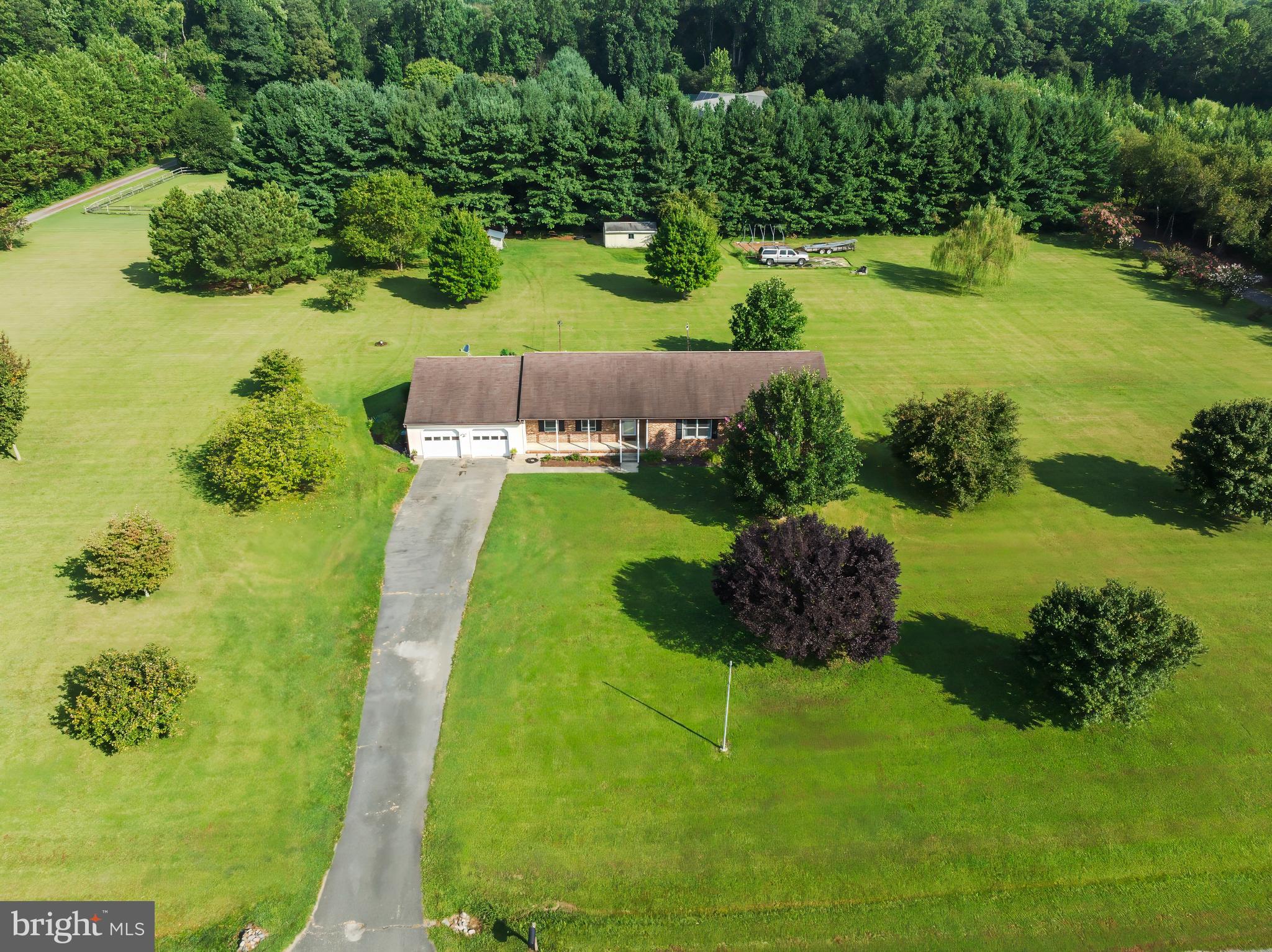Beautiful 3 bedroom 2 bathroom rancher sitting on just over 3 acres. Quiet, friendly neighborhood with plenty of space for your animals too! There are Brazilian hardwoods running through most of the home. Both bathrooms have been remodeled. Generous sized bedrooms with large closets, primary bedroom has two with his and her closets. Tankless instant hot water. Oversized two car garage. It’s also close to shopping and Martinak State Park!