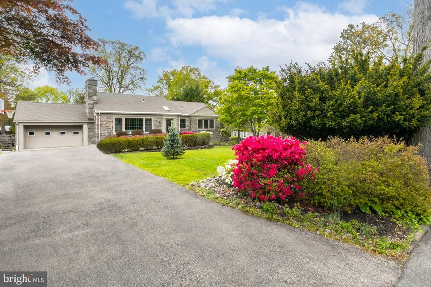 Set on one of the most picturesque streets in Wynnewood is this gorgeous stone Cape Cod home offering 5 bedrooms, 3 full baths and exceptional versatility throughout.  If needed, this home could offer you one level living.  Admire the great setback from the street, stone facade and newer roof.  Pull into the large private driveway and head on in.  Enter at the center hall foyer entry.  Beautiful oak hardwood floors greet you.  The living room is large with a bay window and gas fireplace.  The dining room will fit a large table, serving piece and has french doors that lead out to the Florida room - a great space for entertaining, a playroom, spacious office or sitting room.  The Florida room has doors that lead you out to a flagstone patio and perfectly sized and fully fenced level backyard.  The kitchen of the home has been updated with granite countertops, a breakfast bar for seating, updated stainless steel appliances, a skylight, tiled backsplash and ample pantry space.  3 bedrooms on the main level, one with an en suite and a large hall bath.  The 2nd floor has a full bath and 2 very spacious bedrooms.  The basement (with egress) of the home is large, with great ceiling height and could be an incredible addition in living space if needed.  The 2 car attached garage offers convenience.  This home has been loved by its owners.  It’s been updated throughout, has newer roof, siding, windows and is in pristine condition.  Take advantage of the exceptional Lower Merion location.  Close to all things Wynnewood and Narberth.  Enjoy some of the Main Line’s best restaurants and shops within minutes.  A gem of a home in 19096.