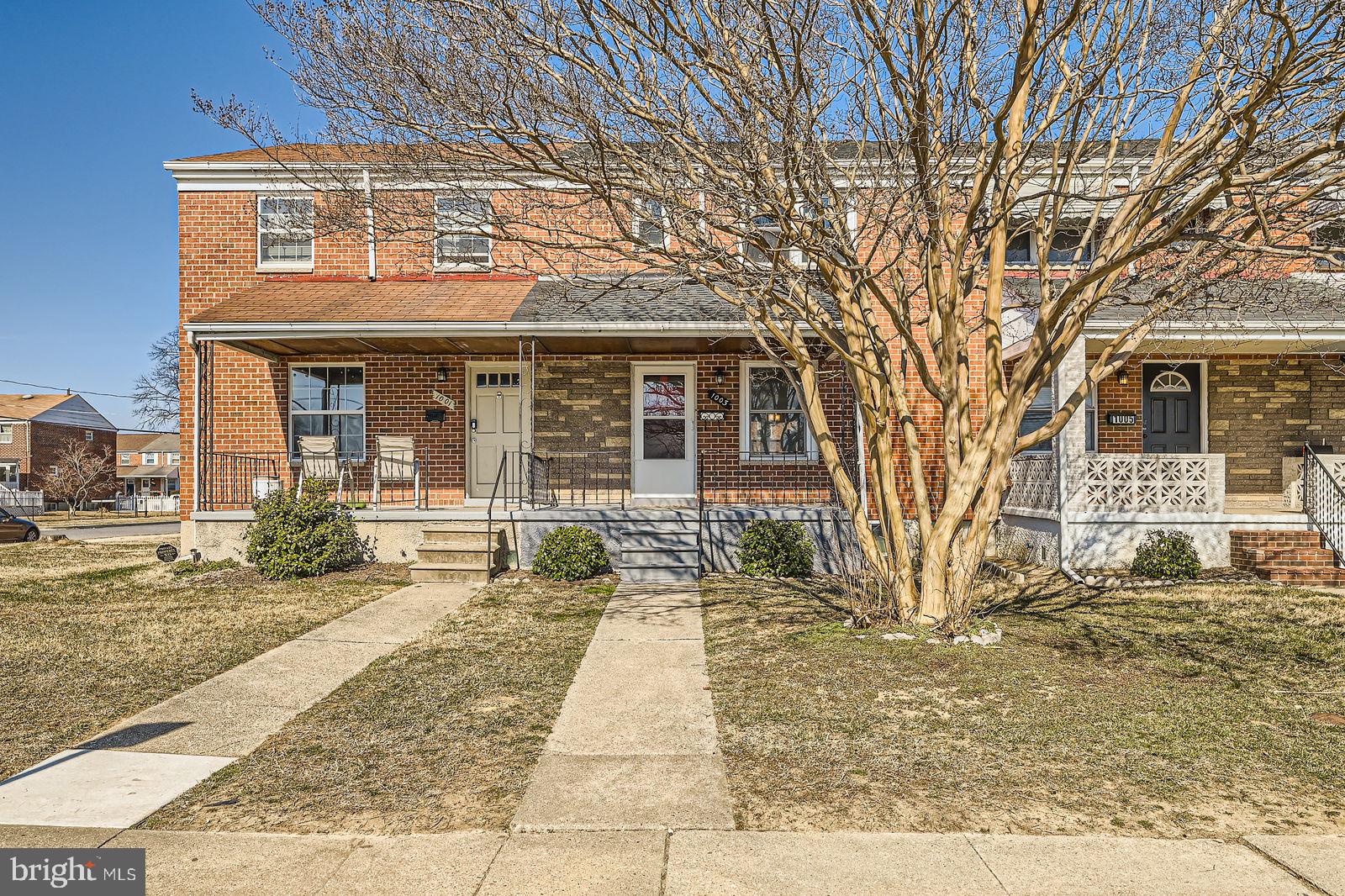 Welcome to 1003 S Marlyn Ave, a beautifully updated townhouse in the Fox Ridge Manor. This charming 3-bedroom, 1.5-bathroom home offers 1,352 square feet of comfortable living space, thoughtfully renovated in 2024 to combine modern conveniences with timeless appeal. The main level of the home features gleaming hardwood floors that enhance the bright and open living spaces. At the heart of the home, the fully renovated kitchen boasts contemporary appliances, ample cabinetry, and sleek countertops, making meal preparation a pleasure. Freshly painted interiors and new carpeting add to the warm and welcoming ambiance throughout. The finished basement provides versatile additional space, perfect for a family room, home office, or entertainment area with a half bath. A convenient parking pad at the rear of the property ensures easy parking. Located near local schools, shopping centers, and recreational facilities, this home also offers quick access to major highways, making commuting to the greater Baltimore area a breeze. Don’t miss your chance to rent this meticulously updated townhouse—schedule your visit today!