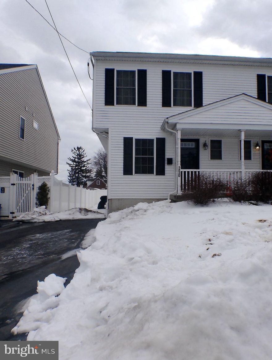 Welcome to 250 Davis Avenue in Clifton Heights, a well-maintained, newer construction home built in 2015 by its original owner.

This spacious 3-bedroom, 2.5-bath property offers modern comfort with thoughtful updates throughout. A brand-new heater installed in 2025 provides added peace of mind, along with central air for year-round comfort.

The main level features beautiful hardwood flooring and an open, functional layout ideal for everyday living and entertaining. The finished basement also showcases hardwood flooring and includes a versatile bonus room that can be used as a home office, gym, playroom, or additional guest space.

Upstairs, you’ll find three generously sized bedrooms with carpeting, including a primary suite with private bath. The home has been meticulously maintained and shows true pride of ownership.

Outside, enjoy a rear yard with partial fencing perfect for relaxing or outdoor gatherings. A shared driveway provides parking for two vehicles.

Conveniently located within walking distance to Regional Rail and just minutes from shopping centers, dining, and major roadways, this home offers both comfort and accessibility.

Move-in ready and waiting for its next owner.