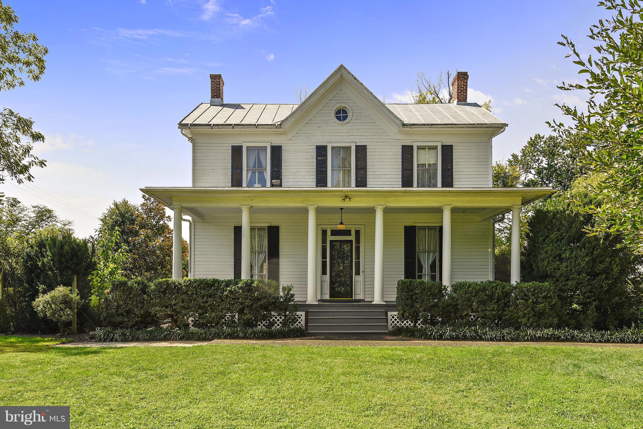 UNIQUE HOME W/CHARACTERISTICS OF OLD MD FARMHOUSE. MANY ORIGINAL ELEMENTS OF THIS HOME STILL REMAIN...FLRS, CHANDELIERS & LIGHTS, MANTLE PIECES, NOOKS/CRANNIES &10 FT CEILINGS! CURVED STAIRS, GRACIOUS LR, TEA PARLOR, FR/LB, BANQUET SIZED DR, EAT-IN KIT W/MUD RM ON THE MAIN LVL. HUGE BR'S ON THE 2ND FLR. OUTSIDE...ENJOY GARDENS, FISH POND, PATIO & POOL. PRICE & ACREAGE INCLUDE ADJACENT LOT 95.
