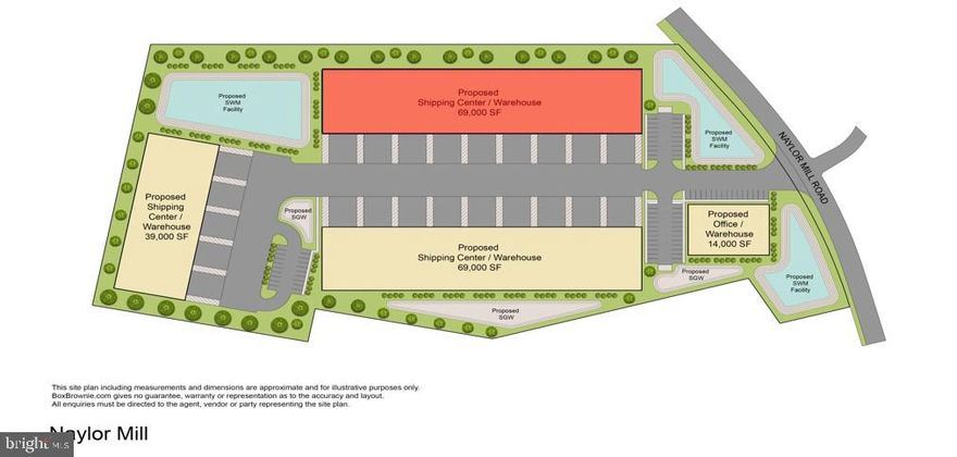 This +/- proposed 69,000 SF build-to-suit, flex warehouse space is available on Naylor Mill Rd, accessible from both Route 13 and the Route 50 bypass. Totaling +/- 14 acres with  up to 190,000 SF available, this property can accommodate a variety of uses including large industrial, manufacturing, and flex warehouse. The site is located within the Wicomico County Enterprise Zone. Site amenities include access to Natural Gas infrastructure and  city water and sewer.