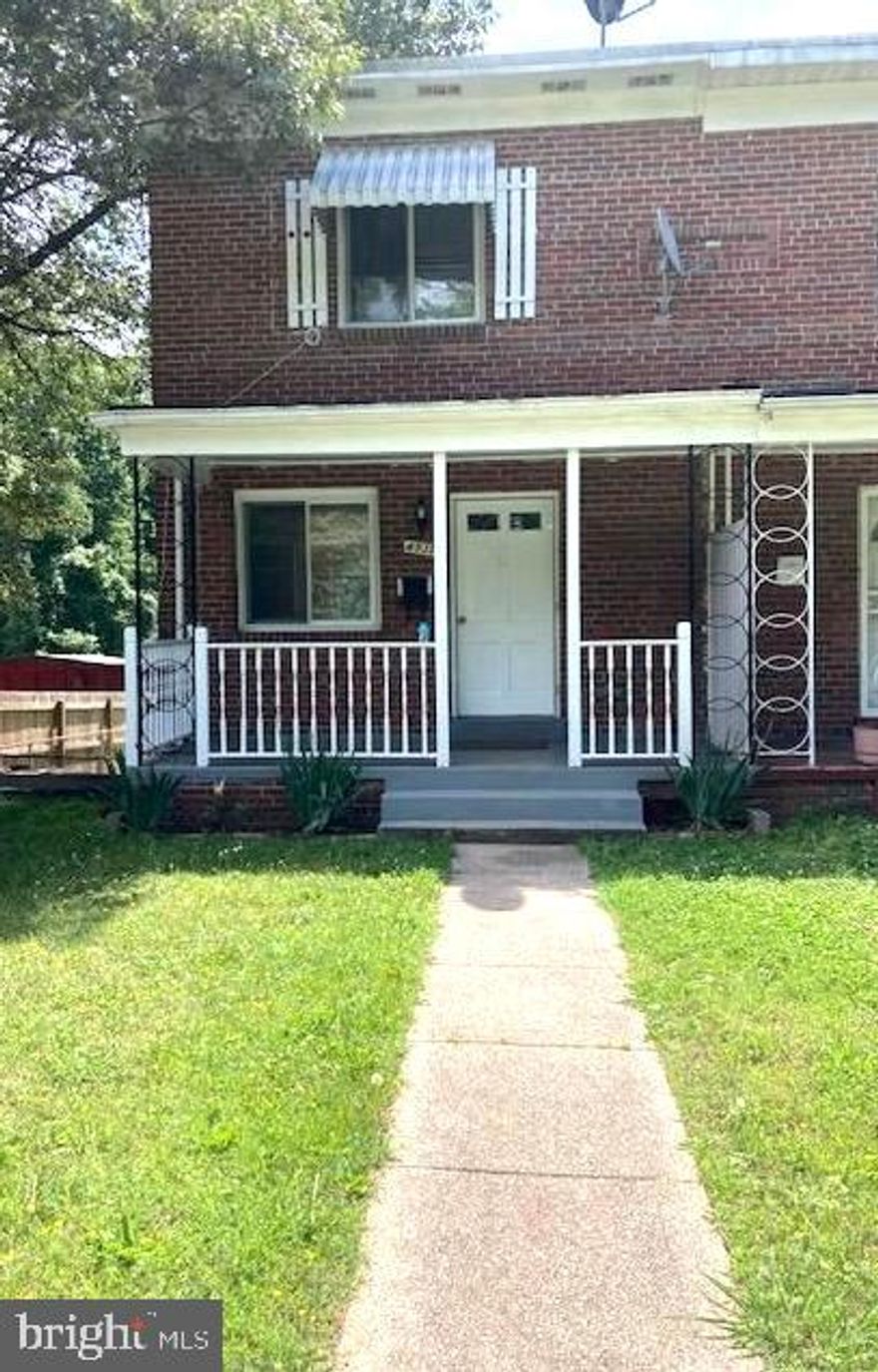 This is a three-story home. It offers 2 bedrooms and 1 full bathroom the upper level. Finish basement with a full bathroom. Hardwood floors on the main and upper levels, and newer appliances. The entire home has been painted and is ready for you to move-in. The home is conveniently located walking distance to metro station and shopping's centers. .