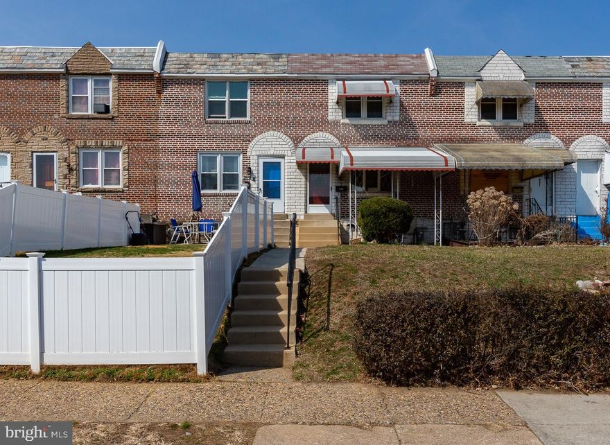 PRICE REDUCED! Don't miss the opportunity to view this affordable home with original hardwood floors that have been refinished and are  gleaming! There is a covered front patio perfect to relax on and enjoy Spring evenings  and when the Summer gets hot, retreat inside and cool off with central air. First floor features Living room, Dining room and kitchen, freshly painted. On the second floor there  are 3 bedrooms and a ceramic tile bath.
The basement is partially finished with laundry facilities and exit to rear parking and built-in garage.  This location has great access to public transportation and shopping. Very easy to show this solid brick home with low taxes Appliances are in "as-is" condition