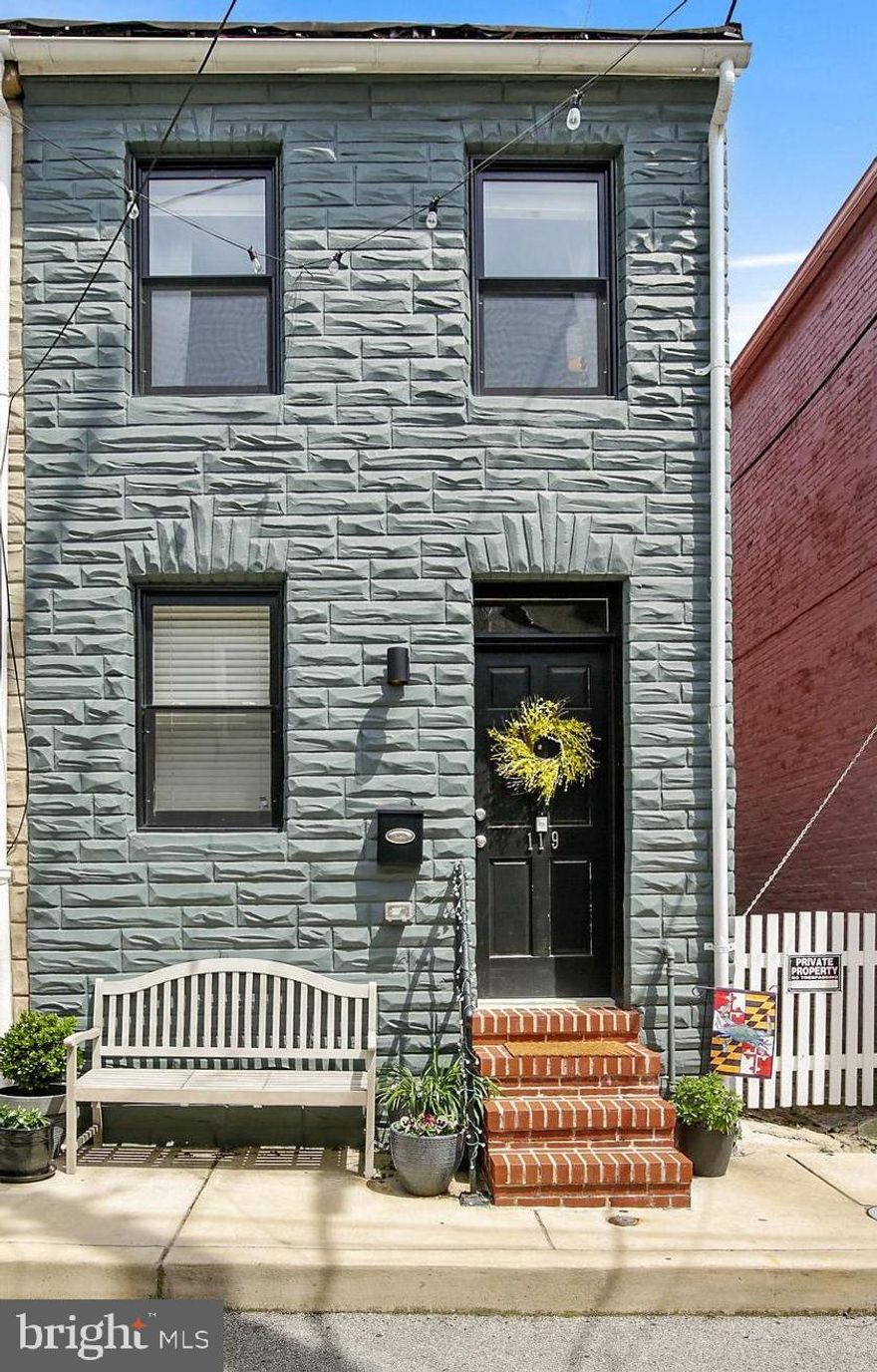 Welcome home to this beautiful 2016 renovation by TLC located in Upper Fells Point.  Huge savings with 5 years of CHAP tax credit remaining.  End of group row home with open floor plan and an abundance of windows for plenty of natural light.  Enter into the living room with wood flooring, recessed lighting & separate dining area.  Gourmet kitchen with granite counters, island for extra cooking space, custom cabinetry and stainless steel appliances.  Head upstairs to 2 large bedrooms (one with an en-suite bathroom) with plenty of closet space and second full bath.  Entertain guests in the fully fenced back yard.  Full size washer and dryer also on main level.  Great location for strolling to Patterson Park and enjoying the newly renovated Broadway Market and all the restaurants, shopping and water front that Fells Point offers.  Close to John’s Hopkins hospital and easy access to I-83 and I-95 for commuters.  A MUST SEE!