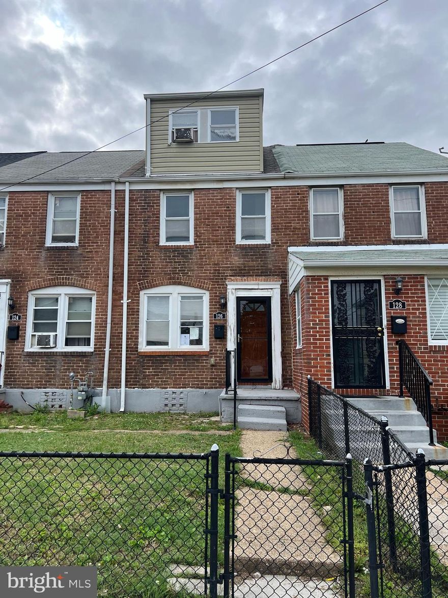 For the price conscious purchaser look for a Dundalk townhome to customize to their tastes.  I present this opportunity.  Compact but functional floorplan.  Home offers 2 bedrooms on the second floor with a large room (could be a 3rd bedroom) for additional living space on the 3rd floor.  Get. in on the ground floor of the Turners revitalization.  Schedule your appointment today.