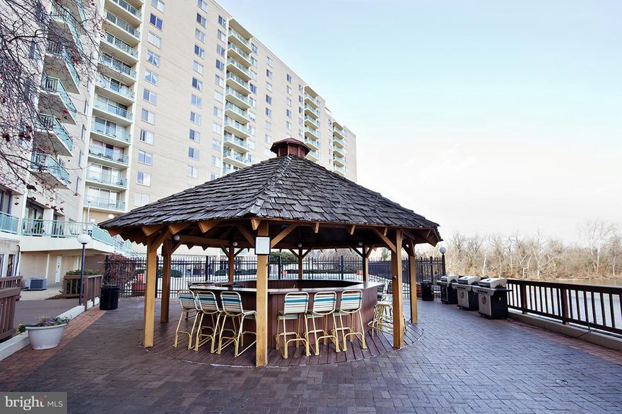 Location! Location! A few minutes to National Airport and DC, Braddock Metro.Very well maintained with renovated kitchen and bathroom. All utilities included, outdoor swimming pool, party room, sauna, fitness center, convenience store, parking. Close to shopping, dining, biking, walking/running trails. 24 hour front desk and security. Pets allowed.