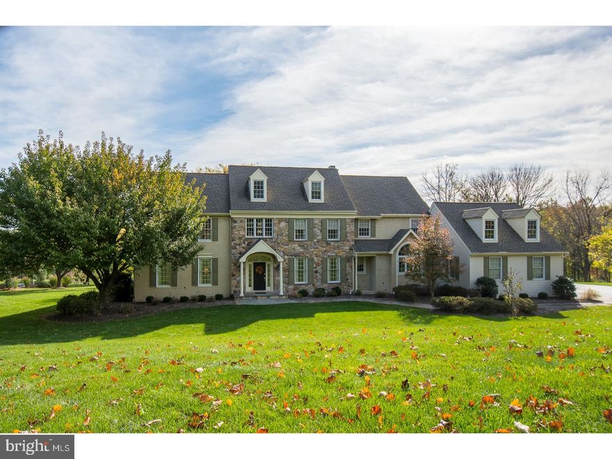 Lovingly maintained gorgeous home in esteemed Whitehorse community in Charlestown Township and Great Valley Schools. Wake up every day to a spectacular view from just about every window in this home. Custom French Country Kitchen, remodeled in 2004, is perfect for the gourmet cook with custom wood cabinetry, glass doors, Wolf stainless 5 burner gas cooktop and pot filler, Subzero Built-In Paneled Refrigerator/Freezer, Wolf Stainless Steel Double Ovens, Microwave, and Bosch Dishwasher (2015).  Easy cleanup with stainless steel under mount sink and 1/2 and additional prep sink on cherry cabinetry island with beautiful granite and matching backsplash. Butler"s Pantry with Glass Cabinets. Oak Hardwood Floors throughout main level, Study on first floor with custom mahogany cabinetry and French doors leading to private deck. Family Room with floor to ceiling windows, custom entertainment cabinetry and two sided view through marble gas fireplace and arched glass two sided built ins shared with the Breakfast Room. Cheerful Breakfast Room with custom mantle and second staircase. Large finished lower level bonus rec space with separate TV room.  Master Bedroom has a spacious sitting room and custom closet cabinetry for both walk in closets. Master Bath, remodeled in 2008, features two separate vanities, frameless shower doors, and whirlpool tub.  Secondary Bedroom closets have custom shelving and baths have all been beautifully updated. Outdoor living at its finest with expansive multi-level flagstone patio with stone walls, built in gas grill and direct gas line, pergola, fountain, and professional landscaping.  A new roof was installed in 2009 and new HVAC in 2011. Minutes to Paoli Train Station and convenient to GV Corporate Center, Turnpike and 202 Corridor.  Many other improvements and custom details make this the ideal home to move right in and enjoy being so close to everything the Main Line has to offer yet feel like you live in a country retreat.