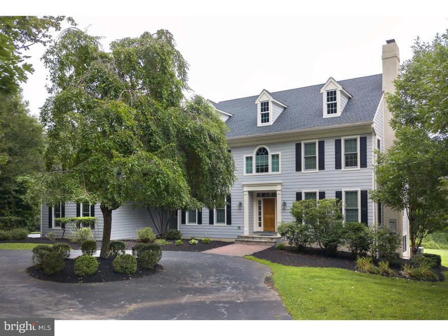 Living is easy in this impressive, generously spacious residence located in Harrison Estates in Newtown Square.  The open floor plan encompasses five sizeable bedrooms with plenty of room for study, sleep and storage, three and a half luxurious bathrooms, and a sleek and stylish gourmet kitchen that flows through to a great room.  There is an expansive living room, a formal dining room with butler's pantry, first floor office, mudroom off of the kitchen and inside access from the oversized three car garage.  Reach the second floor by ascending the grand staircase. The master bedroom, complete with walk-in closet and ensuite, ensures privacy for the lucky new owners.  The other four bedrooms provide flexible space for both sleeping or other uses.  Brand new Hardy Plank siding, all new windows, freshly painted exterior and a one year old roof make 8 Harrison Drive feel like new.  Sitting on a flat 1.5 acre lot that offers plenty of possibilities for playing and relaxing in a serene quiet location.  Refinished deck off of the kitchen provides the perfect place for outdoor entertaining.  A whole house generator and a finished walk out lower level complete this spectacular residence.  Welcome Home!