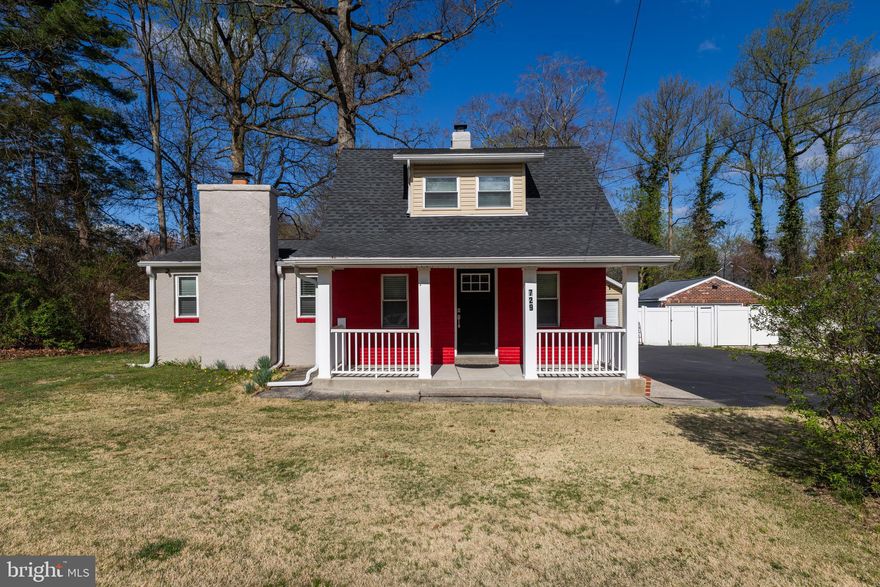 Great location in Ridley's desirable Milmont Park area & this corner property backs up to a wooded area.
Mostly renovated single house with an enclosed front porch and ample paved driveway. Roof, Sliding, Kitchen,  Bathrooms, Floors, Freshly painted, Fence on the back yard, Plumbing, Electricity Wire, Installation, and Dryer. All were installed or replaced in 2018 and 2019. The first floor offers a living room and a gorgeous Kitchen with a granite countertop, white cabinets, a range hood, and recessed lights. The family room, accessed through a French door, has a luxury laminated floor, a ceiling fan, a wood-burning fireplace, and a sliding door to the patio and backyard. The main bedroom has its own full bath, and the 2nd bedroom and laundry room are conveniently located on the main floor. You can go upstairs through the loft to the computer office, then enter the 3rd bedroom with a closet and a full bath. An oversized detached garage (bigger than a one-car garage) can serve as your workstation, with a full basement and a walk-up hatch to the backyard. Peaceful and private backyard with a fence.