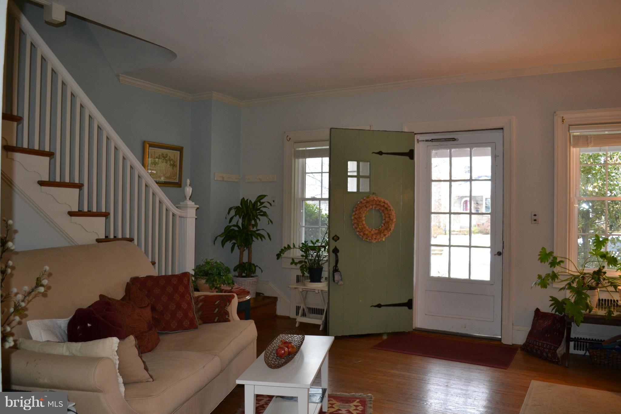 Listed and sold simultaneously. Lovely older home in the Old Forge with high ceilings and lots of character. Large kitchen with nice appliances, granite countertop, nice subway tile, wood cabinets. No AC, basement unfinished, garage under the house, driveway in the rear, 3rd floor 4th bedroom, radiator gas heat, replacement windows, covered front porch