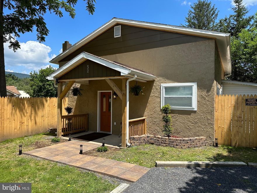 “WHY BUY OLD WHEN YOU CAN BUY NEW?!!    NEW  CREEK – This is what you get when you put a Master Contractor and an O.C.D. Owner/Designer together on a House Renovation!  (2023) “Turn Key” 2 Bdrm, 1 Full Bath, “One of a Kind” Total Concrete Exterior contemporary Home on 0.16 Acre Lot.  100% Everything thru-out entire home!  Full Equip Kitchen with New SS Applcs, Cabs/Countertops, Floors.  Turkish Marble Lines Full Bath.  Laundry Room w folding area & workshop.  Entire Perimeter of Huge Rear Yard offers New 6’ Privacy Wooden Fence.  Gravel Driveway (2-3 Cars), New 35 Year Shingle Roof.  2 Sources of Heat……Very Eco Friendly!  Inlay-Wall Flat Screen w/Bluetooth Ceiling Speakers – Tech with App included.  Smart Pellet Stove w Phone App/ Gives Programmable Digital Thermostat & Scheduling.  “Pet-Friendly” High-End (EZ Maint) Lam Wood-Look Flooring thru out, New 200 AMP Serv, Wiring, Plumbing, Walls, Ceilings, Insulation, Windows, Doors....The List goes on and on!! “The Most Economic House on the Market now !” A Must See!