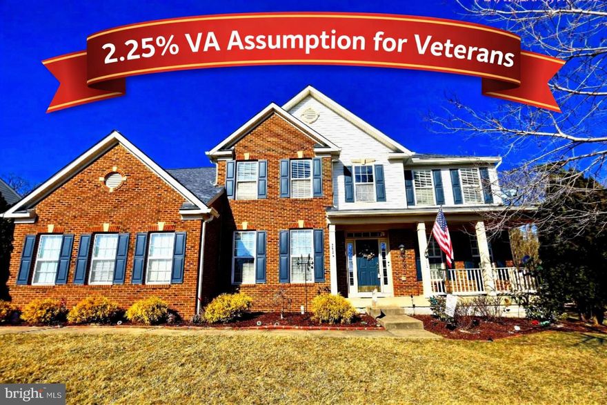 Assumable VA Loan 2.25%  interest rate.  The  Estates at Lees Parke, one of the most desirable communities in Fredericksburg, VA.    Ideally located just off Spotsylvania Parkway, the home offers excellent access to shopping, restaurants, and everyday conveniences. Commuters will appreciate the convenient access to the Virginia Railway Express, with the Spotsylvania VRE Station located just 5.3 miles away. A commuter parking lot only 3 miles from the home provides additional convenience, along with a commuter bus stop offering direct service to the Pentagon, giving commuters multiple stress-free options for traveling into Washington without the challenges of highway traffic.

The property is also just minutes from the new Fredericksburg, VA Health Care Center, Mary Washington Hospital and  and the Spotsylvania Regional Medical Center.  It is also near the anticipated Kalahari Resorts & Conventions, opening in late 2026 and expected to bring new dining, entertainment, and economic growth to the area.  This adds future value and lifestyle appeal.

With approximately 5,000 total square feet, this home offers an ideal layout for large households, multi-generational living, or those working from home. The main-level bedroom can be an office or provides flexibility for guests or in-laws, while the formal living and dining rooms create space for entertaining. The open and inviting family room connects to a well-appointed kitchen featuring GE Profile stainless steel appliances, including double ovens, refrigerator, gas cooktop, built-in microwave plus a breakfast area for casual dining.    A half bath, laundry room, and access to the side-load two-car garage complete the main level.

The upper-level features four bedrooms and three full bathrooms, including a Jack-and-Jill bathroom between 2 of the large bedrooms, another private ensuite bedroom, and a spacious primary suite with a luxury bath and two walk-in closets.

The finished basement with a full bathroom offers excellent additional living space—perfect for a home theater, recreation room, gym, or game room, with plenty of room for a pool table and sectional seating.  Huge basement storage as an added benefit. 

Key upgrades and features for the new buyer include a new roof (2020) with transferable warranty, EV charging station, generator, security cameras, sprinkler system, HVAC and power-washing warranties, slide-out kitchen shelving with Lazy Susan, and a private, low-maintenance rear deck. A home warranty is also offered by the seller for added peace of mind.

This home combines size, upgrades, and a prime Fredericksburg location, making it an exceptional opportunity in a well-established neighborhood.  The HOA fee includes use of community clubhouse, pool, basketball court and tot lot. This one is a must see.