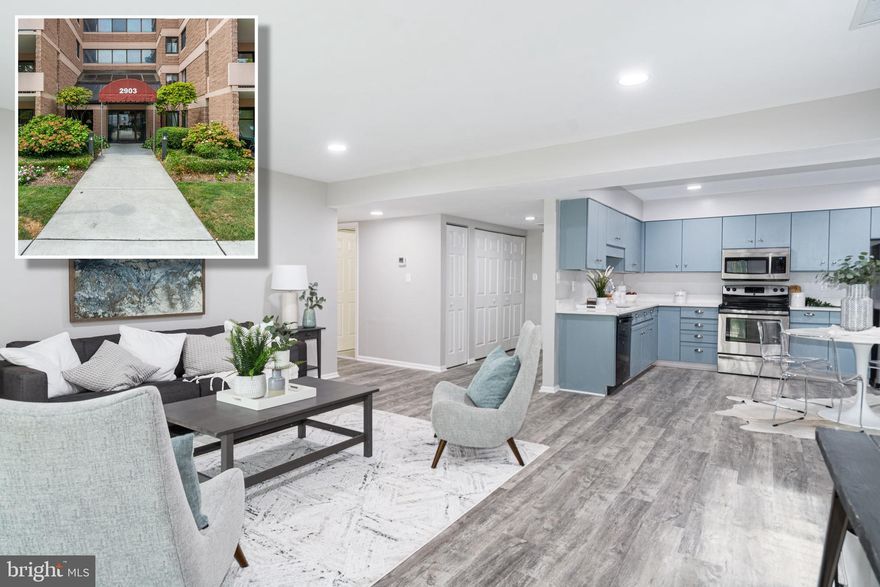 PICTURE PERFECT RENOVATED CONDO IN A SECURE ELEVATOR BUILDING WITH ASSIGNED PARKING!  This unit will not disappoint and features an open floor plan with a spacious living room w/ sliders to a private patio, a gourmet eat-in kitchen with ss appliances & Quartz counters, a large bedroom w/ a closet with built-ins, a full bath with a glass enclosed shower, in unit washer and dryer, a separate 10x10 storage unit, and 1 car assigned parking.  Cash or Conventional financing only