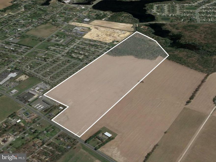 Prime development opportunity with rare High-Density Residential (HR-1) zoning. HR-1 allows for single family homes (7500 sf min lot size) and multi-family (towns/condos/apartments) with a 12/unit per acre density ratio. The 69 +/- acre parcel is located adjacent to the fast growing yet charming Town of Milton and only a short drive to Coastal Hwy (Rt. 1), Delaware Bay, Atlantic Ocean, Cape May Lewes Ferry, Tanger Outlets, and all of the attractions of Lewes & Rehoboth Beach. This property offers great visibility on the highly trafficked Route 16 while also providing a serene setting with private woods at the rear of the parcel. Less than one mile from Milton Park Center which includes Food Lion, Walgreens, County Bank, Dollar General and more. This property is ideal for a mixed use concept to include single family and apartment housing in Delaware's rapidly growing Cape Region, a very popular year round vacation destination and increasingly popular for many retirees relocating to the area.