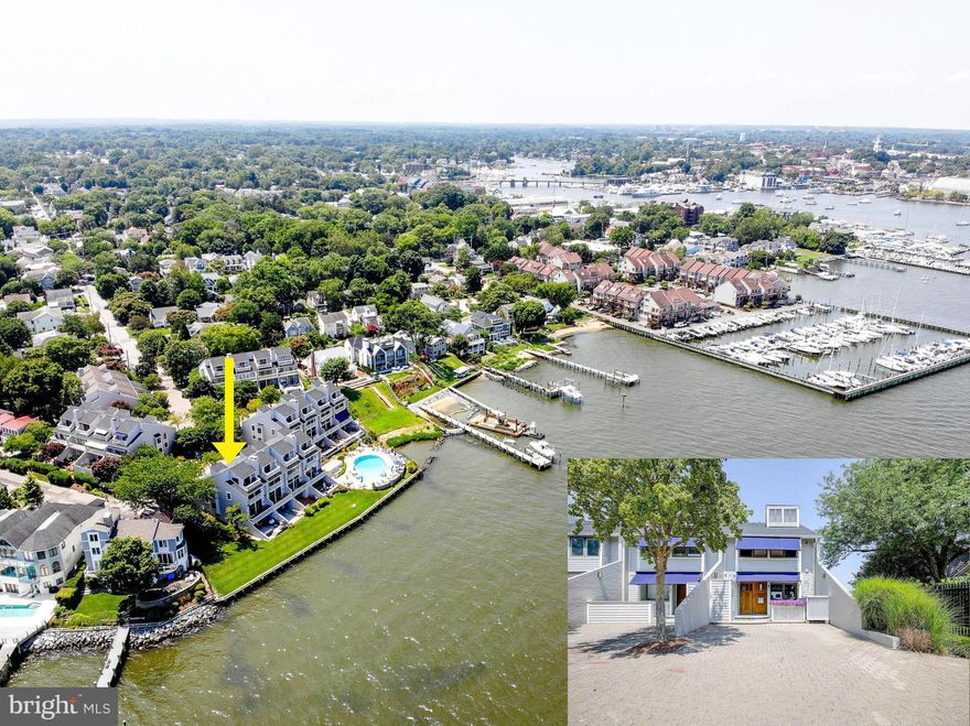 Experience the charm of Eastport, Annapolis in this exquisite waterfront property on Horn Point. This home has been beautifully renovated with a gourmet kitchen, new flooring, updated bathrooms and a second full kitchen.  Each of the four bedrooms has its own bathroom, and three of them have direct access to the Chesapeake Bay and Severn River. You will be amazed by the breathtaking views of downtown Annapolis, Naval Academy and the Bay from every angle.  It would be hard to find a better location to host family and friends for The Blue Angels, 4th of July and New Years fireworks.  Multiple deepwater marinas in close proximity.   Structure has the potential to add an elevator if desired. 2 separate laundry areas.   Huge plate glass windows to maximize the expansive views.   Last appraisal has home as estimated gross living area of 3400 sq ft.  Furniture is included!   This is a rare chance to own a piece of paradise in a prime location.