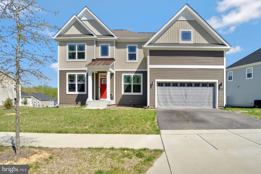 Welcome to 2865 Bridgewater Drive, a stunning 5-bedroom, 3.5-bath single-family home with an attached 2-car garage, built in 2023 and offering modern luxury, thoughtful upgrades, and exceptional space across three beautifully designed levels. Boasting 4,150 sq ft above grade and 1,542 sq ft below grade, this home provides an impressive amount of living space for comfort and versatility.

The main level features an inviting open layout accented by tinted windows throughout the first floor, providing both style and privacy. A convenient main-level bedroom and half bath offer flexibility for guests or a home office. The upgraded kitchen impresses with premium appliances, enhanced cabinetry, sleek countertops, and a custom-built pantry—perfect for everyday living and entertaining. The living room includes a rare three-story bump-out extension, adding remarkable space and natural light to the living room, basement, and primary bedroom.

Upstairs, the expansive primary suite serves as a true retreat, complete with upgraded finishes, a soaking tub, walk-in shower, and a custom-designed walk-in primary closet. Three additional generous bedrooms and two upgraded full bathrooms complete the second level.

The extended basement includes rough-ins for future customization—ideal for creating a recreation room, home theater, fitness space, or guest suite.

Step outside to a fully finished backyard built for relaxation and entertaining. Enjoy a spacious deck, patio, built-in firepit, and full fencing—an outdoor oasis perfect for gatherings and year-round enjoyment.

Upgrades include: tinted windows on entire first floor, custom-built pantry, basement rough-in, upgraded kitchen appliances, cabinets, and counters, three-story bump-out, upgraded cabinets and counters in all bathrooms, and a full backyard build featuring a fence, patio, built-in fire pit, and deck.

Modern, upgraded, and move-in ready, this exceptional home offers the perfect blend of comfort, luxury, and functionality in a sought-after Bryans Road community.

Mortgage savings may be available for buyers of this listing.