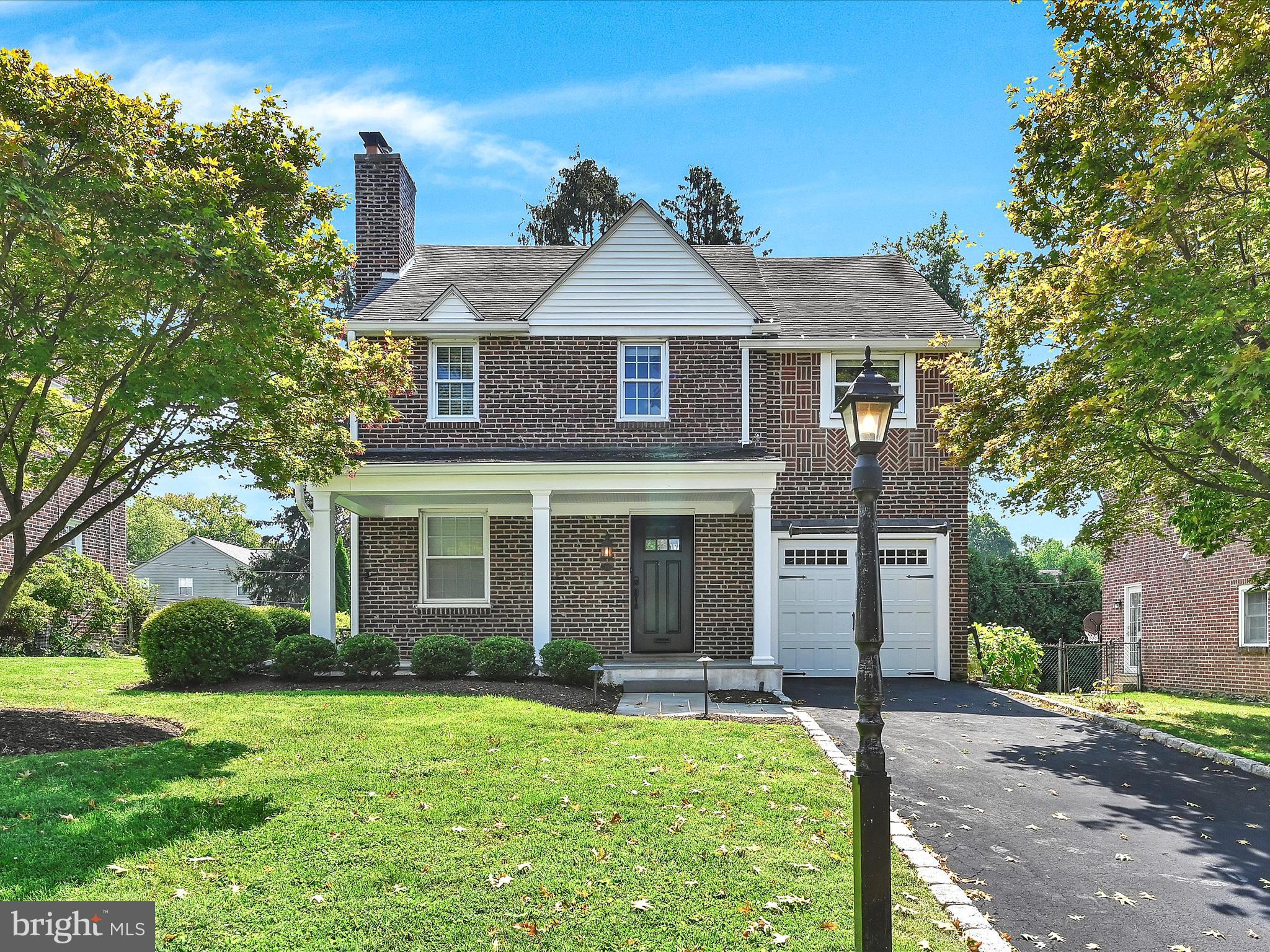 Don’t miss this turn-key brick colonial in the sought-after heart of Havertown! Provides a rare opportunity for buyers wanting a location walkable to schools, shopping, restaurants and parks. Guests are welcomed by a private belgian block lined driveway with classic curb appeal and landscape lighting - encouraging daytime and evening entertainment on both the front blue stone patio and large, brick-lined back patio. Perimeter plantings have been added to the property line which add privacy to the large, flat backyard. Inside, enjoy the open and inviting floor plan which includes a first floor powder room. The bright and white kitchen boasts a full suite of GE appliances. Upstairs features three bedrooms, each with expanded closets. The full bathroom has a double vanity, bath tub and separate spa shower. The third floor is finished and offers space for additional bedroom, in-home offices or large off-season closets. The large, unfinished basement is dry and features the laundry room. It’s walk out to the rear patio leads to great potential if a buyer wished to finish the space. The original hardwood floors throughout the home have been refinished and are in beautiful condition.