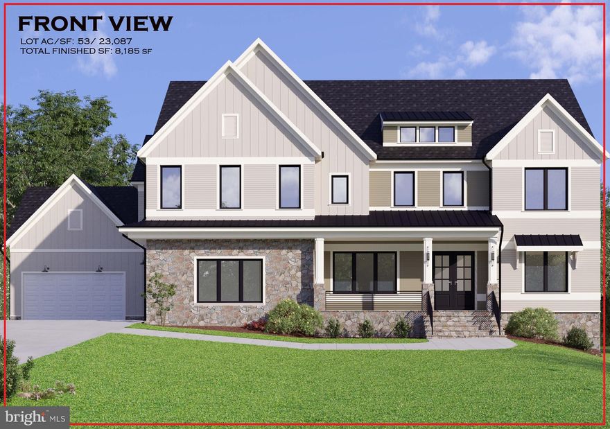 Plans are APPROVED by the County and demolition will begin shortly for A. R. Design's latest Masterpiece to be be built on this breath taking 1/2 ACRE FLAT lot in Vienna! This custom Craftsman home at 2538 Rambling Road in Vienna will feature over 8600 square feet of living space on 3 levels with a 4-Car garage! The floor plan gives you an amazing flow through out  the home but still leaving you with the feeling of an intimate floor plan. The exterior elevation is Charming and quaint with the option to choose your exterior color of the home. There is still time to customize the home to your lifestyle and choose your finishes from our 8k square foot Design Center and make this home your own!