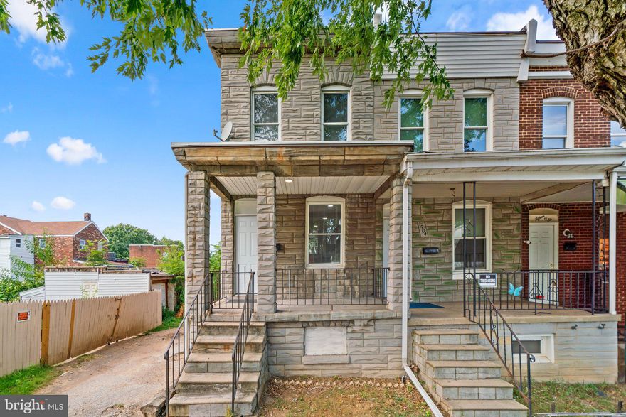 Welcome home to this fully renovated 2-bedroom 1-bath end of group town home in the charming Curtis Bay.  This home is filled with lots of natural light and has been renovated from top to bottom. There are new floors, fresh paint, new bathroom and new kitchen featuring stainless steel appliances. The lower level features a hook up for a washer dryer. You can access the spacious deck from the kitchen. This is great for entertaining and relaxing. Make this house your home today.