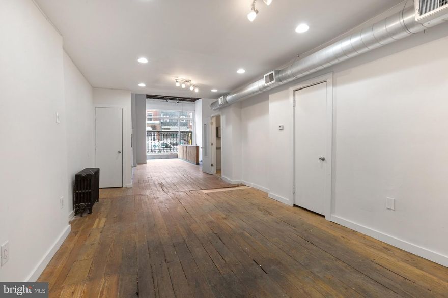 Available NOW | Leasing Special: $1,200/month for the 1st 6 months, $1,650/month for the remaining term!

Welcome to 2819 W Girard Ave! Set your business apart with this standout 1,349 sq. ft. commercial space on bustling Girard Avenue! Highlighted by hardwood floors, modern recessed lighting, and chic exposed spiral ductwork, this modern venue offers a spacious atmosphere. A prominent front window not only bathes the space in natural light but serves as a prime showcase for your enterprise. The generous straight-through design awaits your creative touch, while a private office at the rear – complete with a door and observation window – ensures focused work sessions. It's an ideal blend of visibility and functionality. Located on Girard Avenue with nonstop foot traffic, public transportation, and great shopping. You'll be just a few blocks from Girard College, Athletic Square Park & Recreation Center, and Lemon Hill Park & Playground. Surrounded by public transportation bus routes including lines 7, 48, 49, and the 15 Light Rail Line. You'll be close to the Philadelphia Museum of Art, Kelly Drive, and the Philadelphia Zoo. Neighborhood favorites include Playmakers Sports Bar, Holistic Jawn, Rybrew, Incarnation Tattoo, Brewerytown Bakery & Bagels, Green Eggs Cafe, Lather Beauty Saloon, Crime & Punishment Brewing Company, and MANY more!

Lease Terms:

Generally, first month, last month, and one month security deposit due at, or prior to, lease signing. Other terms may be required by Landlord. $55 application fee per applicant. Tenants responsible for: $325/month CAM + utilities. Zoned CMX-2.5.