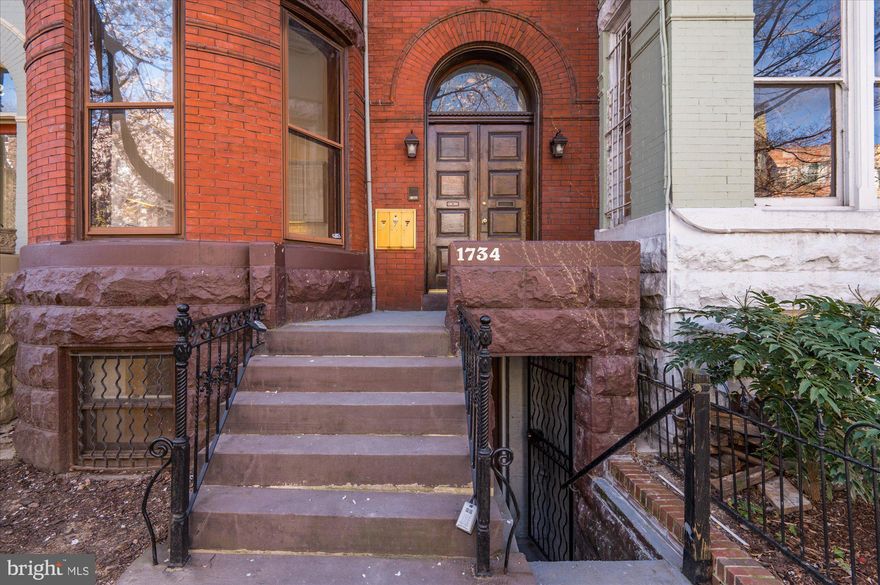 Behind the exquisite Historic facade of this Grande Dame bay front Rowhome in the heart of DC’s DuPont Circle neighborhood, discover for lease: A + Location and Condition on this recently renovated, sparkling one bedroom , open floor plan, terrace level apartment residence with private access to shared outdoor garden space.  In-unit washer/dryer. Available starting June 1.  Unit is approximately 852 sq ft and is currently tenanted. *Garage parking is an option for an additional $225/month. Just a short distance to metro, dining and shopping. Two short blocks to the heart of DuPont Circle retail corridor. Convenient access to the weekly farmers market.
