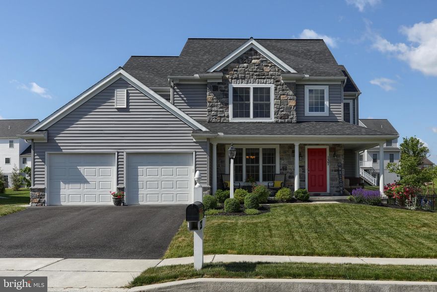 Don't miss the opportunity to tour this delightful Stoltzbus built home set on a nicely landscaped level lot in the desirable Southern Meadows Development! Tasteful decor and the welcome feeling of home await your discovery here.  Super functional open floorplan is ideal for entertaining as well as day to day living.  Spacious family room, open to the kitchen, features a cozy gas fireplace flanked by lovely custom built-ins. Spacious owner's suite boasts a walk-in closet and private bath with a double vanity, linen closet & large tile shower. Ceiling fans in most BR's add to comfort level.  A very nicely finished lower level adds a good bit of additional living space.   Sweet front porch, a stamped concrete patio off kitchen dining area with a gas fire ring plus a nice fenced back yard provides delightful outdoor living and recreation space in mild weather.  Great location - walking distance to Giant food store and other conveniences, just minutes to Hershey Medical Center and all Hershey attractions plus easy access to I-81.  There's much to love and appreciate about this warm and inviting home - definitely one for your must see list!!