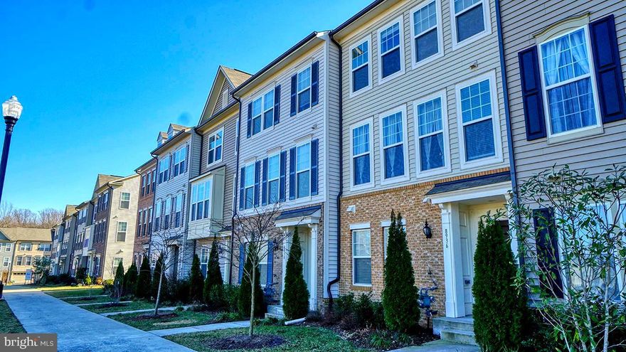 Immaculately maintained 3 1/2 BA, 3 BR on upper level with a first floor office with closets that can be used as a guest bedroom.  Beautiful open floor plan for living room, dinning room and kitchen. Sliding door to a perfect balcony for flower pots and grilling.  Great hardwood floors, granite kitchen island countertop with amazing lighting. Great kitchen cabinet with well maintained appliances.  Spacious master bedroom  with a great master bath. Spacious bedrooms 2 &3. Two car garage, and ample of parking spaces in the community for guests. Beautiful and well maintained community children playground. Walking distance to VRE. Simply a perfect home.