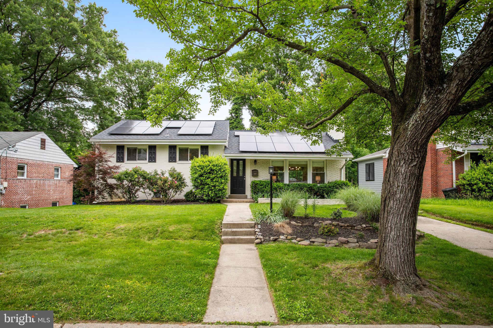 DRAMATIC NEW PRICE! Now offered at $875,000.
OPEN HOUSE SUNDAY 7/13 1-3pm
Welcome home to 9309 E Parkhill Drive, a beautifully updated five-bedroom, three-bathroom home located in the highly sought-after Parkview neighborhood of Bethesda. Offering over 2,500 square feet of thoughtfully designed living space on a large lot, this home perfectly blends modern comfort with eco-conscious upgrades—all within the convenience of the Beltway.
Step inside to an open-concept main level featuring gleaming hardwood floors, abundant natural light, and a seamless flow ideal for both everyday living and entertaining. The gourmet kitchen is a standout, complete with quartz countertops, smart Samsung appliances, and easy access to a spacious deck and newly paved patio—perfect for hosting gatherings or enjoying an evening outdoors.
Downstairs, the fully finished walkout lower level provides incredible flexibility with two additional bedrooms, dual living areas, a full bathroom, and a private kitchenette. Whether you're accommodating guests, extended family, or looking for rental income potential, this level offers both comfort and privacy.
This home also boasts a host of modern upgrades including energy-saving solar panels, an updated electric panel, dual laundry areas, and spa-inspired bathrooms. Modern windows throughout add a sense of tranquility, while off-street parking and ample storage provide convenience. The lush, flat backyard, framed by vibrant foliage, offers a private oasis just minutes from local parks, scenic trails, and major commuting routes.