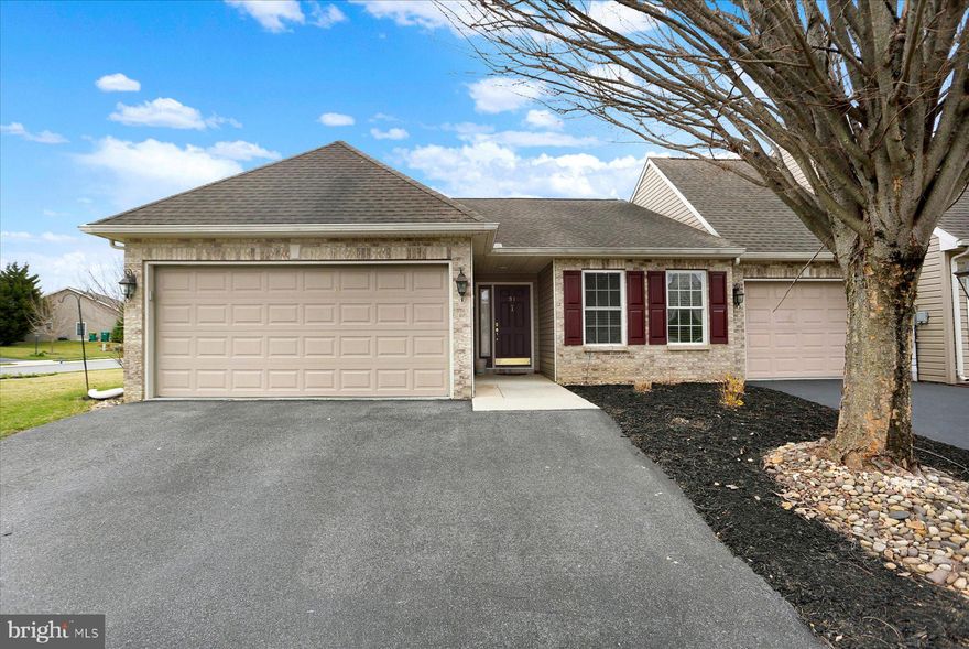 One of the great neighborhoods in the area being close to Rt 81 for a quick commute,  and close to the grocery store as well as the hospital and everything medical. This home has bee nicely maintained and you will appreciate having a 2 car garage, as well as a very open living space so that you can be in the kitchen and connected to everyone as you entertain.  The two bedrooms are separated by bathrooms so  that there is privacy. Being a corner lot, you have more yard in which to play. Call your agents and come see this home! BTW, owners had gutter protection system installed to keep debris out and make life simpler.