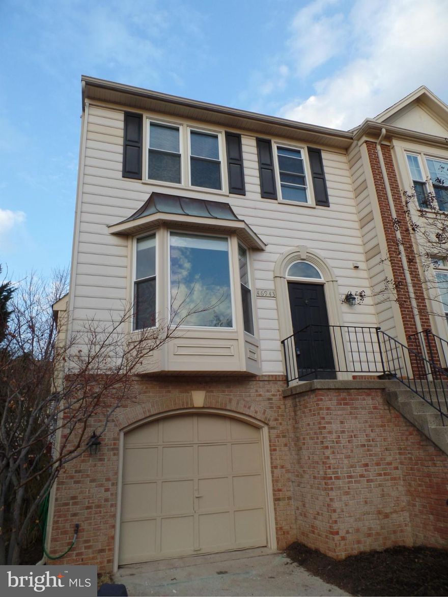 Handsome 3 BR, 2.5.5 Bath, 3 Lvl, End TH with Garage all ready for a Feb 1 occupancy! * Bright and Cheerful Atmosphere * Large Rooms * Cozy Living Rm Fireplace * Huge Deck off of Liv Rm * Daylight Rec Rm w walkout to Fenced Back Yard * One Car Garage * Convenient to Shopping, Rt 7 Commuting, Dulles Airport * Satisfactory Credit & References a Must * Available Now! *