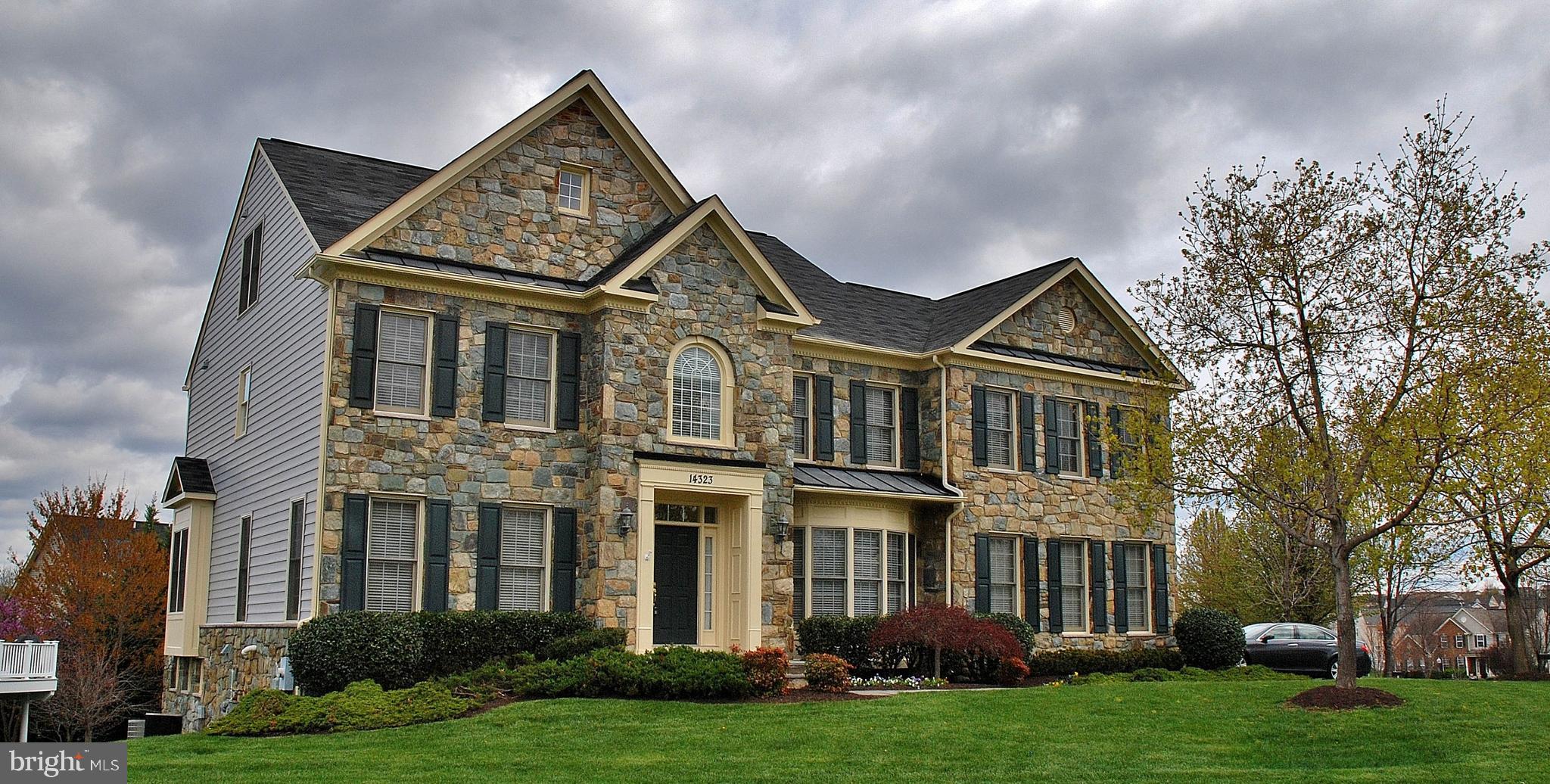 Luxurious, Sun-filled single house, 6 Bedrooms, 5 Full baths, 4625 sqft at the upper two levels, Additional 1725 sqft in the finished basement, Gourmet kitchen, Sunroom, Library, Oversized master BR with sitting area and gas fireplace. 9'+ ceiling, 2-story foyer, designer window treatments. former model home with high-end upgrades. Built-in shelves, finished 3rd level guest suite, 2-zone HVAC, whirlpool, recessed lights, alarm&built-in sound system.