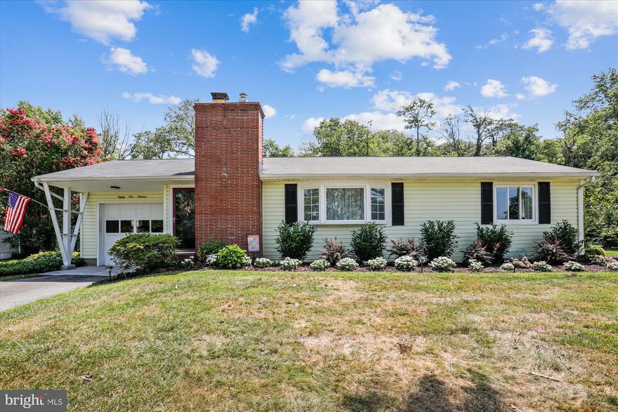 This  immaculate rancher in the sought-after community of Riderwood is move-in ready!  Cute as a  button with all the bells and whistles.  A lovely living room and formal dining room boast gleaming hardwood floors and are awash in natural light.  The updated kitchen offers stainless steel appliances, granite counters and a stylish tile backsplash.  Two bedrooms and a full bathroom are complemented by a lovely primary bedroom addition with a full bathroom and the most convenient space for laundry.   A large unfinished basement is a blank canvas waiting for the next owner to make a transformation.  The back yard is fenced-in on 3 sides,  is level and the patio off the kitchen make this an entertainer’s dream.  The one-car garage is the icing on the cake.  This home sets the standard for curb appeal (and the neighbors have all followed its lead).  A picture perfect house in a picture perfect neighborhood.