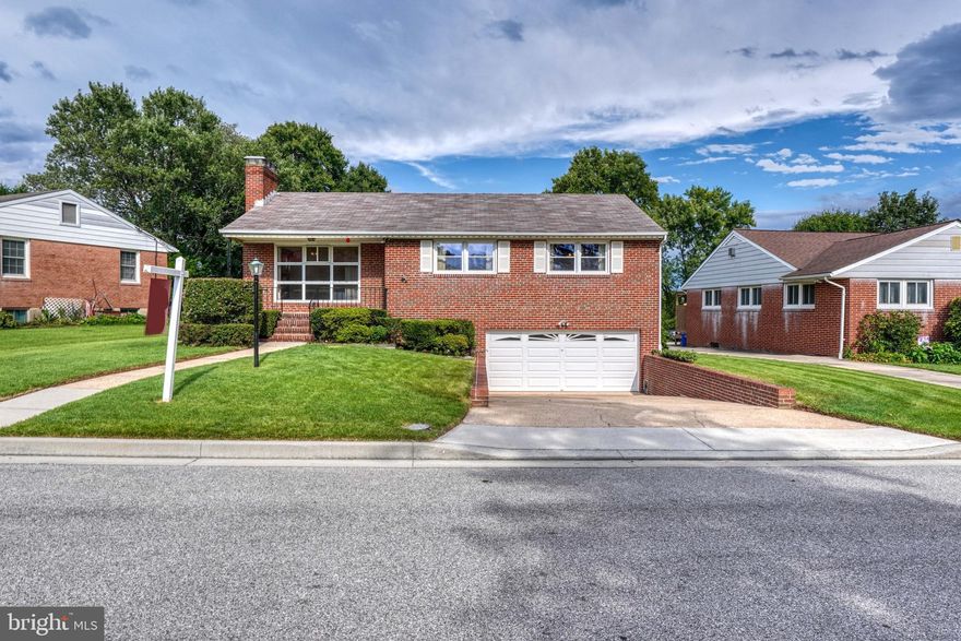 Great 3 BA, 3 BA all brick rancher in well established neighborhood in Towson waiting for it's new owners. Come just out this well cared for rock solid rancher in Towson. Huge driveway and garage parking and a larger, plush. level backyard. Gleaming original hardwood floors on main level and you can tell this one has been well cared for. Covered front porch with huge bay window and tons of natural light. Walkout to sunroom from kitchen and many other extras, like extra storage built in-s in backyard. Walkout basement. Finished basement and 2 fireplaces Close to great schools, restaurants, shops, and access to 695/95. Priced to sell!!!