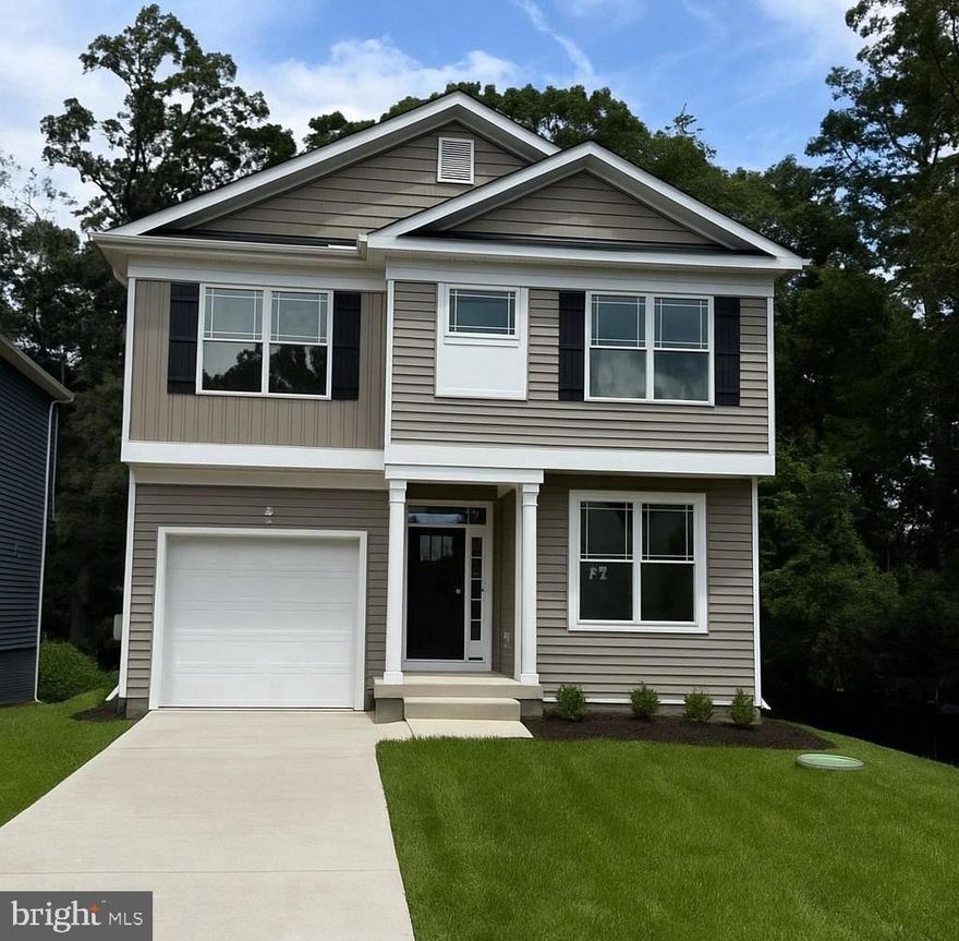 NEW CONSTRUCTION!  Relax in your NEW, quality built,  5 bedroom,  4.5 bath detached home. Over 2,800 square feet of living space- including the FULLY FINISHED LOWER LEVEL with 5th bedroom, full bath, rec area, and separate fitness/media room. The entry level features a separate office/formal dining room &  family room with  gas FP & shiplap surround.  OPEN CONCEPT living flows into the MODERN kitchen with QUARTZ counters, extended island, stainless appliances, & 42" Mantra cabinets. Luxury Vinyl Plank flooring showcases  the  entry level. There’s even a walk in pantry off the kitchen! Upper level includes the Primary Bedroom with en suite bath, two bedrooms with a shared "buddy" bath, and a fourth bedroom with its own en suite bath. All bedrooms encompass wall-to-wall carpet with spacious closets, and the upper level laundry room is so convenient!  SEVERNA PARK SCHOOLS! Just a few minutes to KINDER FARM PARK and the B & A Trail! Exterior Home Photo has been Virtually Enhanced to Add Grass, Landscape and Driveway.