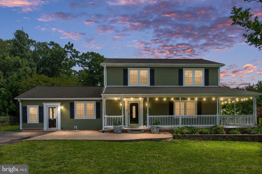 Welcome Home to Your Private Retreat in the Heart of Spotsylvania County! Unlock the door to a perfect blend of comfort and functionality with this warm and inviting multigenerational haven. Nestled on over half an acre in a cul-de-sac,  this home promises tranquility and convenience with no HOA restrictions. As you approach, be charmed by the expansive wraparound porch that calls for relaxation and leads to a rear deck overlooking a fenced backyard. The dual sheds offer ample storage, and the spacious yard is ideal for outdoor activities and gardening.  Step inside to discover a thoughtfully designed family room, where natural light streams from the front yard view. Seamlessly transition into the dining room, which also opens to the rear deck through patio doors. Cook with ease in the well-equipped kitchen featuring both a refrigerator and a stand-up freezer, a stainless steel dishwasher and stove, dual sinks, and pantry. The convenience of a main-level laundry room enhances everyday living efficiency. **Multigenerational Suite:**
Tailored for flexibility, a unique en suite awaits, offering a living room, full kitchen, bedroom with ample closets, and a full bath.  The living room can easily be used as a 5th bedroom!! Its perfect for homeschooling, working from home, or accommodating extended family members.  This private space has dual entrances from both the kitchen and rear deck, ensuring tranquility and seclusion. Upstairs, you will find three generously sized bedrooms each with ceiling fans. The primary suite has a spacious bath with dual sinks and a separate shower and commode area. The layout of this home offers versatile spaces to make this home ideal for many lifestyles. Enjoy the balance of community and privacy in a picturesque setting close to malls, movie theaters, bowling, restaurants, I95 interstate, local amenities, schools, and shopping.
This home is more than just a residence; it’s a lifestyle choice. Explore the endless possibilities today, but act quickly, as this unique opportunity won’t last long!