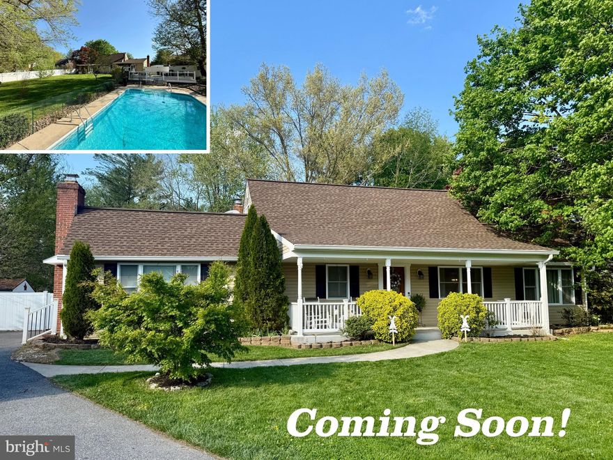 Just in time for summer, this beautifully maintained home sits on a landscaped half-acre lot framed by old growth shade trees with fruit-bearing apple and pear trees, fully enclosed by a brand new composite fence, featuring an in-ground pool with diving board, hot tub, 2-year-old composite pool deck, and a sunroom overlooking your private backyard retreat. Inside, the home offers nearly 3,600 square feet of finished living space, including 5 bedrooms and 3 full bathrooms, with hardwood floors throughout the main and upper levels and two wood-burning fireplaces adding warmth and character. The updated kitchen features brand new appliances and opens to an inviting open-concept living and dining area anchored by one of the home’s two fireplaces. The main level includes the primary suite with an en-suite bathroom and separate access to the backyard, along with two additional bedrooms, a full guest bathroom, and a light-filled sitting room perfect for unwinding after a long day. Upstairs, you’ll find two additional bedrooms and a full bathroom, ideal for guests or home office options, with ductless mini-split systems providing efficient and comfortable climate control. The expansive 1,200 square foot finished walkout basement offers flexible space for recreation and guests. Major system updates provide peace of mind, including a 50-year roof (6 years old), brand new water heater, fresh paint throughout, and three heat pumps all replaced within the last 3 years, including two ductless mini-split systems serving the upper level and a separate heat pump with oil backup servicing the main and lower levels. Additional highlights include a welcoming front porch, oversized shed for extra storage, and a location within walking distance to the elementary school. From the moment you arrive, it’s clear how well this home has been cared for, offering a rare combination of space, upgrades, and outdoor amenities—this one will not last.