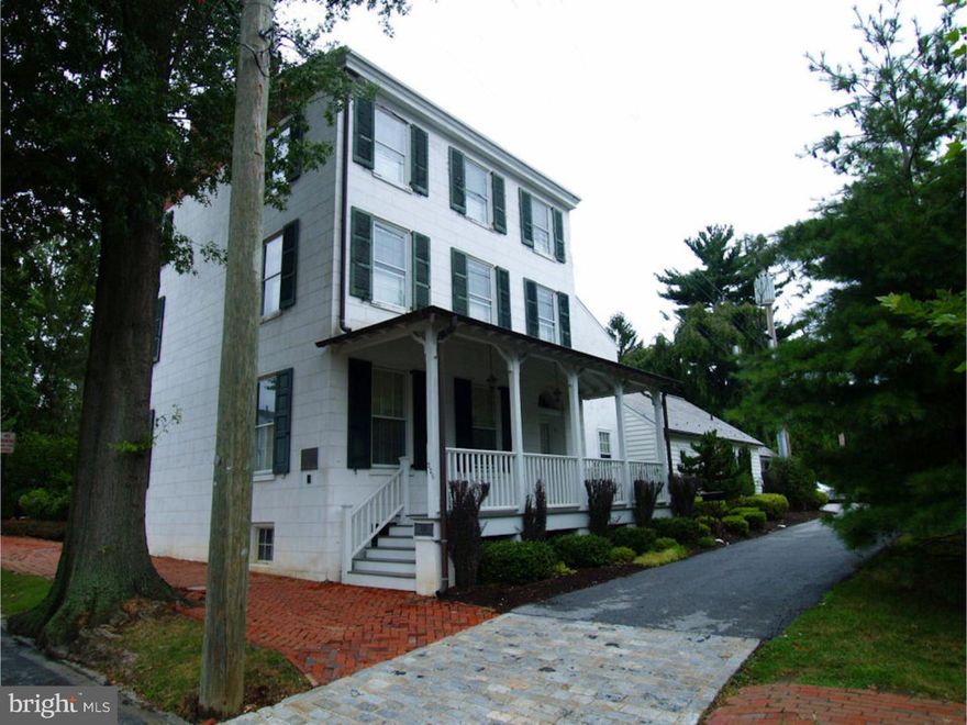 WONDERFUL BOROUGH OPPORTUNITY! With a great northeast location, this is the beautifully restored Townsend House on an immaculately landscaped acre lot. The home was purchased in 2002 from the Chester County Historical Society and has been completely restored to its original splendor by the firm of Frens and Frens. With the charm of yesteryear and exquisite architectural details throughout, historic highlights of this spectacular home include fireplaces with Valley Forge marble facing, built-ins, and gleaming hardwood floors. With new gas heating, electric, and central air, the home offers a grand foyer, formal LR w/gas fireplace, formal DR with fireplace, and 1st floor master bedroom with den and luxurious bath with radiant heated floors. Tasteful additions include a bright Family Room with vaulted ceiling and access to the slate patio, breakfast room, gorgeous Kitchen with granite counters, and 4 car garage. With 3 floors of living space and the breathtaking grounds, this home is waiting to be enjoyed inside and out. It's time for you to own this piece of Chester County History! FREE HOME WARRANTY!