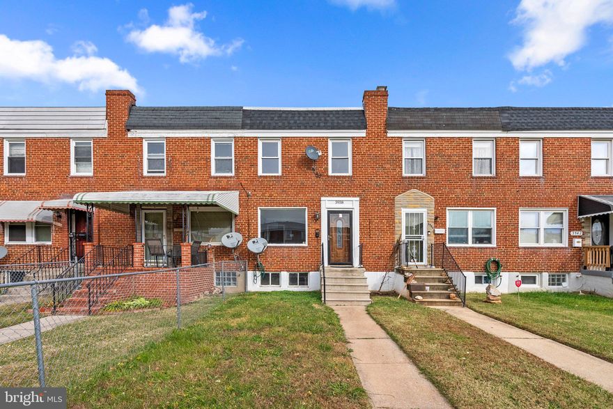 Discover the perfect place to call home in the heart of Baltimore's vibrant east side! This stunning 3 bedroom, 2 full bathroom townhome offers unbeatable convenience and incredible features. Nestled in a prime location near Archbishop Curley High School, Clifton Park, Herring Run Park, Parkside shopping center, and Erdman Shopping Center, you'll have everything you need right at your fingertips.

As you step inside, you'll be greeted by beautiful hardwood floors that run throughout the main level and upstairs. The open and spacious living area is perfect for relaxing or entertaining guests, while the main level bedroom provides a perfect retreat after a long day.

Upstairs, you'll find two more beautifully appointed bedrooms and a full bathroom, offering privacy and comfort for the whole family. And with a second full bathroom in the basement, there's plenty of space to accommodate your needs.

The basement also features a convenient laundry room and a fully equipped kitchen, making meal prep and clean-up a breeze. And with ample street parking available, you'll never have to worry about finding a spot for your car.

This townhome is truly a gem that combines comfort, convenience, and style, making it the perfect place to call home. Whether you're an outdoor enthusiast looking to explore nearby parks or a shopper in search of the perfect deal, this location has it all. Schedule a visit today and see for yourself why this townhome is the perfect place to live!