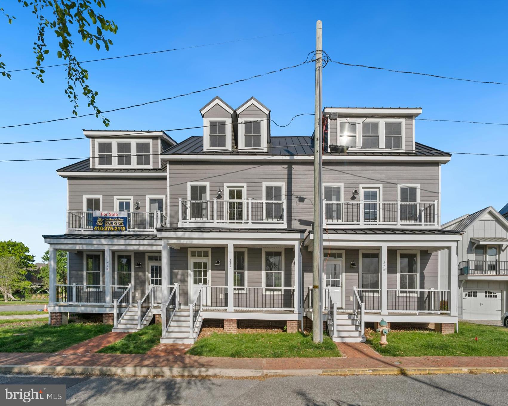 Newly constructed 3 Bedroom townhouses with nearly all the desired attributes of town living, with water views and access from the marina on one side and waterfront park on the other. Walk to downtown shops and restaurants, just a few blocks away.