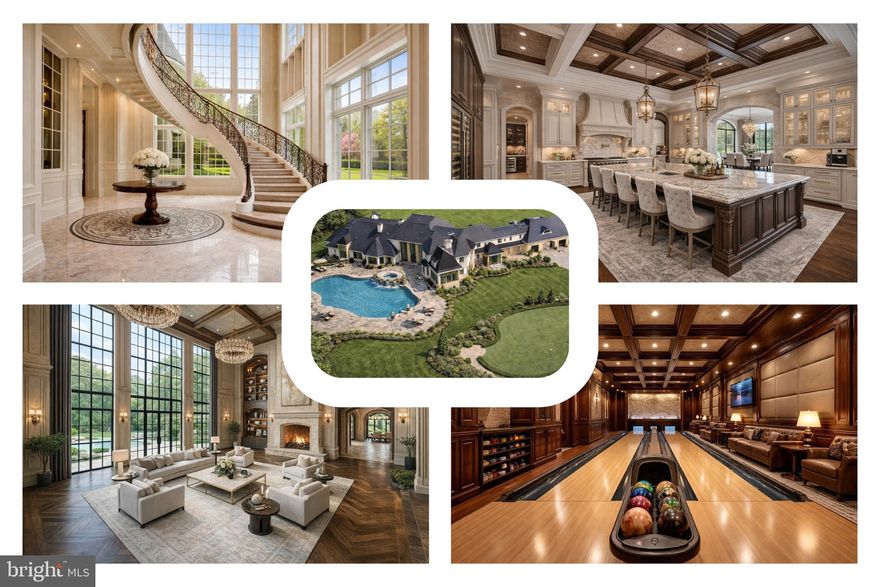 An extraordinary opportunity awaits at The Devlin Estate—an ultra-luxury legacy property at 15125 Devlin Drive set on 38.25 private acres in the rolling countryside of Glenelg. Envisioned as one of the most ambitious private residences in the Mid-Atlantic, the nearly 32,000-square-foot estate is already framed and enclosed, offering a rare chance to complete a world-class residence without the years of planning typically required. Architectural drama defines the home, from soaring two-story spaces and walls of windows capturing pastoral vistas to a sculptural floating spiral staircase connecting three expansive levels. The main floor was designed for grand-scale living and entertaining, with dual kitchens for daily use and catered events, expansive gathering areas, and a stately library suited for quiet work or private meetings. Upstairs, the spectacular two-story primary suite serves as a private sanctuary, featuring separate spa-inspired bathrooms and extraordinary dressing areas—including a dramatic two-story closet with a dedicated designer shoe showroom that might make even Imelda Marcos take notice—while eight generously sized bedrooms provide luxurious accommodations for family and guests. The lower level was conceived as a destination for recreation and entertainment, complete with a private bowling alley, dedicated theater room, and multiple flexible spaces ready to become a wellness suite, wine gallery, studio, or additional guest quarters. Outside, the estate’s scale continues across its 38.25-acre setting, offering exceptional privacy, sweeping countryside views, and the potential to incorporate a solar farm alongside the home’s high-efficiency geothermal infrastructure for forward-thinking sustainable living. Despite its tranquil setting, the property offers convenient access to the Baltimore–Washington corridor via Interstate 70 and Interstate 95, placing major employers such as Johns Hopkins University and the National Security Agency within reach, while upscale shopping, dining, and entertainment await in nearby Columbia. Outdoor enthusiasts will also appreciate proximity to scenic escapes like Patapsco Valley State Park, completing a setting that blends privacy, accessibility, and natural beauty. With permits, approvals, and architectural plans already in place—saving an estimated five years of development time—The Devlin Estate offers discerning buyers a singular opportunity to complete one of Maryland’s most extraordinary residences and shape a true generational landmark. Howard County’s updated allowance for Accessory Dwelling Units (ADUs) enhances the flexibility of this estate, offering possibilities for private guest residences, extended family living, or staff quarters. All uses are subject to county approval.  Private showings available by appointment. Mortgage savings may be available for buyers of this listing. Photos include virtual staging and virtual renderings.