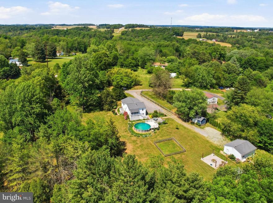 Welcome to your own private retreat at 45 Wenzel Road! Nestled on 1.58 secluded acres set back off the road. Whether you are spending summer days by the pool, gathering around the firepit on cool evenings, entertaining on the expansive deck, or simply enjoying the privacy and open space with your animals, this property was designed to be lived in and enjoyed. Two fenced yard areas offer flexibility for dogs, chickens, goats , gardening, or recreational- no judgement out here! The detached garage and oversized shed provide even more room for storage, tools, outdoor equipment, or projects. The large shed could even be a home for animals if desired. This is the perfect combination of comfort, charm, and endless possibilities for everyday living and entertaining.

The kitchen is truly the heart of the home, complete with stainless steel appliances, abundant cabinet storage, a center island, walk in pantry around the corner, and direct access to the backyard oasis. Just off the kitchen, a versatile flex space offers endless functionality as a home office, playroom, gym, hobby room, or creative studio. The dining room features timeless wainscoting and generous space for hosting gatherings both large and small. Step into the oversized living room filled with natural light from large picture windows and anchored by a stunning stone gas fireplace that creates the perfect cozy atmosphere year round.  The spacious primary suite feels like a peaceful escape with a jacuzzi tub, separate shower, dual vanities, walk in closet, and plenty of storage. The additional bedrooms all offer ample closet space, updated lighting, and tasteful finishes throughout. A refreshed hall bath with dual vanity, upgraded fixtures, and linen closet adds both style and convenience, while second floor laundry makes everyday living even easier. Tucked away yet full of warmth and functionality, this home offers the kind of space, privacy, and lifestyle that is hard to find. Some photos are virtually staged. Don’t miss your opportunity to make this special property your own! It was recently improved and made so that you can move right in and enjoy all it has to offer this summer.