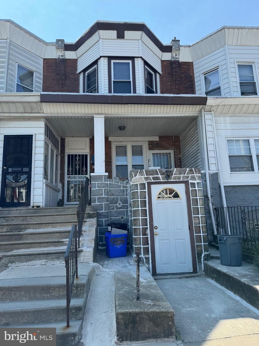Welcome to this West Philly duplex, that has the potential for a third apartment in the ground-level basement that has a private entrance,  both apartments are two bedroom and one bath. The first apartment is rented for $850/month plus utilities, the second-floor apartment is vacant, the electric, hot water, and heat are all separate in the building and the owner pays for cold water. Both apartments are very large and tenants pay the rent on time! Tenant is on a month-to-month lease.