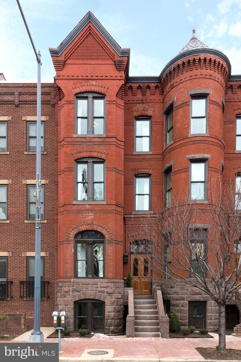 NEW PRICE! Meticulous top to bottom restoration of historic 5 BR brownstone featuring rooftop terrace, lower level with separate entrance, and parking. This residence is zoned for both residential and commercial use making it incredibly unique and ultra flexible. Exquisite finishes and unmatched attention to detail. Beautifully staged and easy to show.